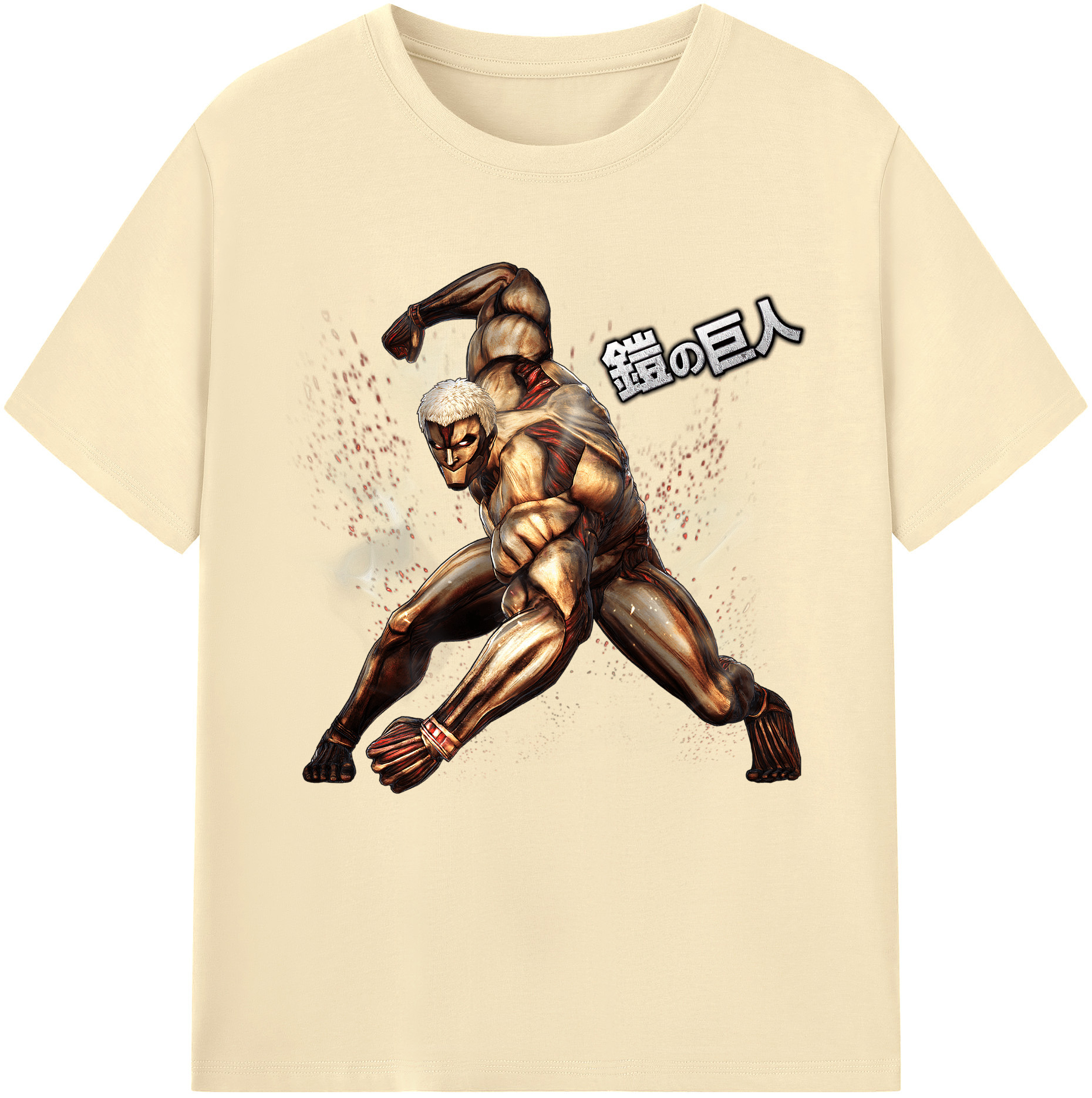 （画像用） 進撃の巨人 Attack on Titan 綿100％半袖Tシャツ（フロントプリント）