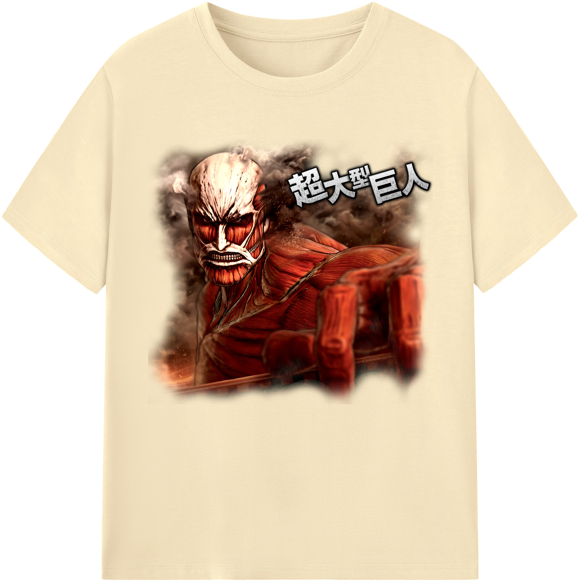 （画像用） 進撃の巨人 Attack on Titan 綿100％半袖Tシャツ（フロントプリント）