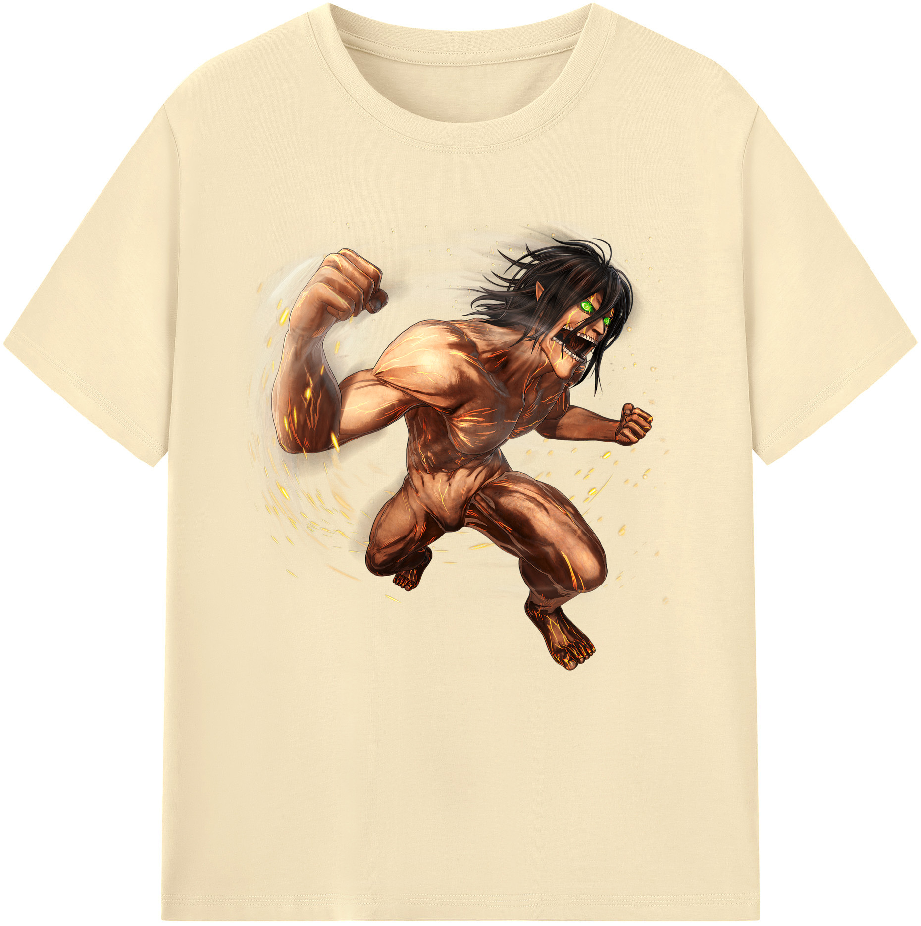 （画像用） 進撃の巨人 Attack on Titan 綿100％半袖Tシャツ（フロントプリント）