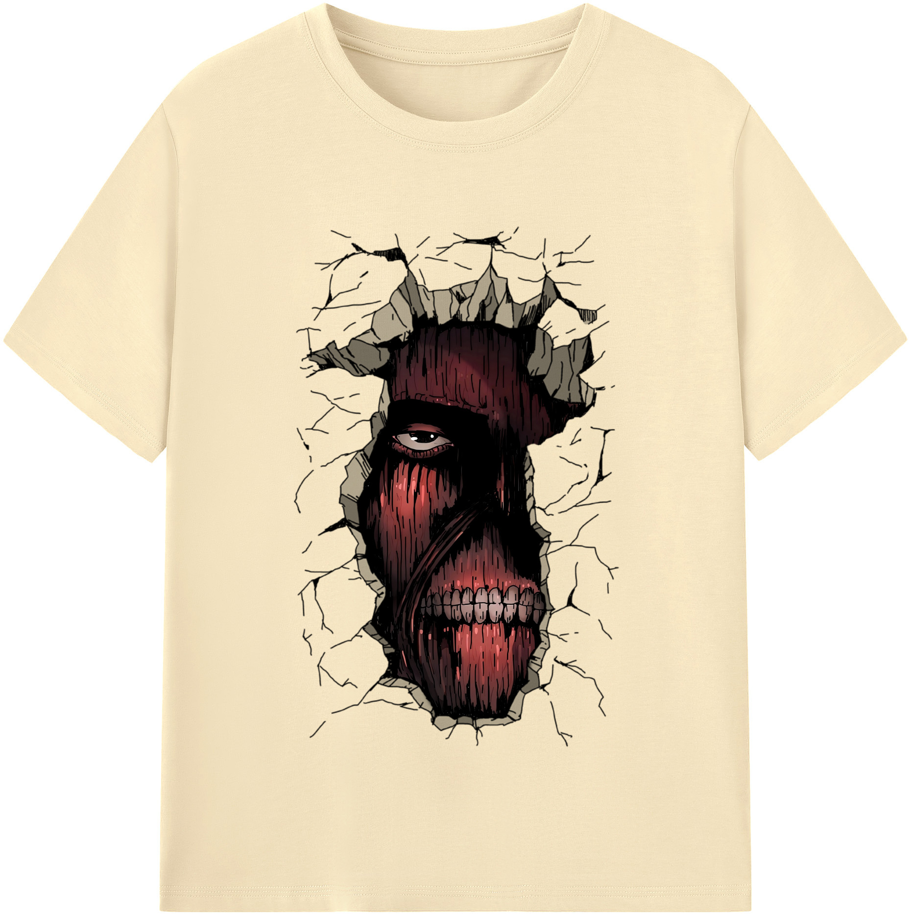 （画像用） 進撃の巨人 Attack on Titan 綿100％半袖Tシャツ（フロントプリント）