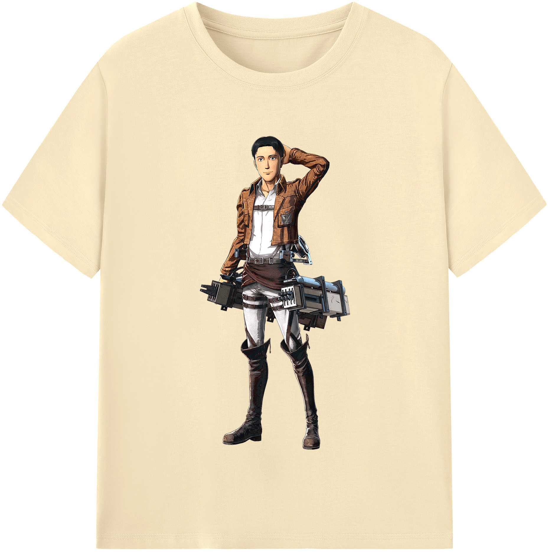 （画像用） 進撃の巨人 Attack on Titan 綿100％半袖Tシャツ（フロントプリント）
