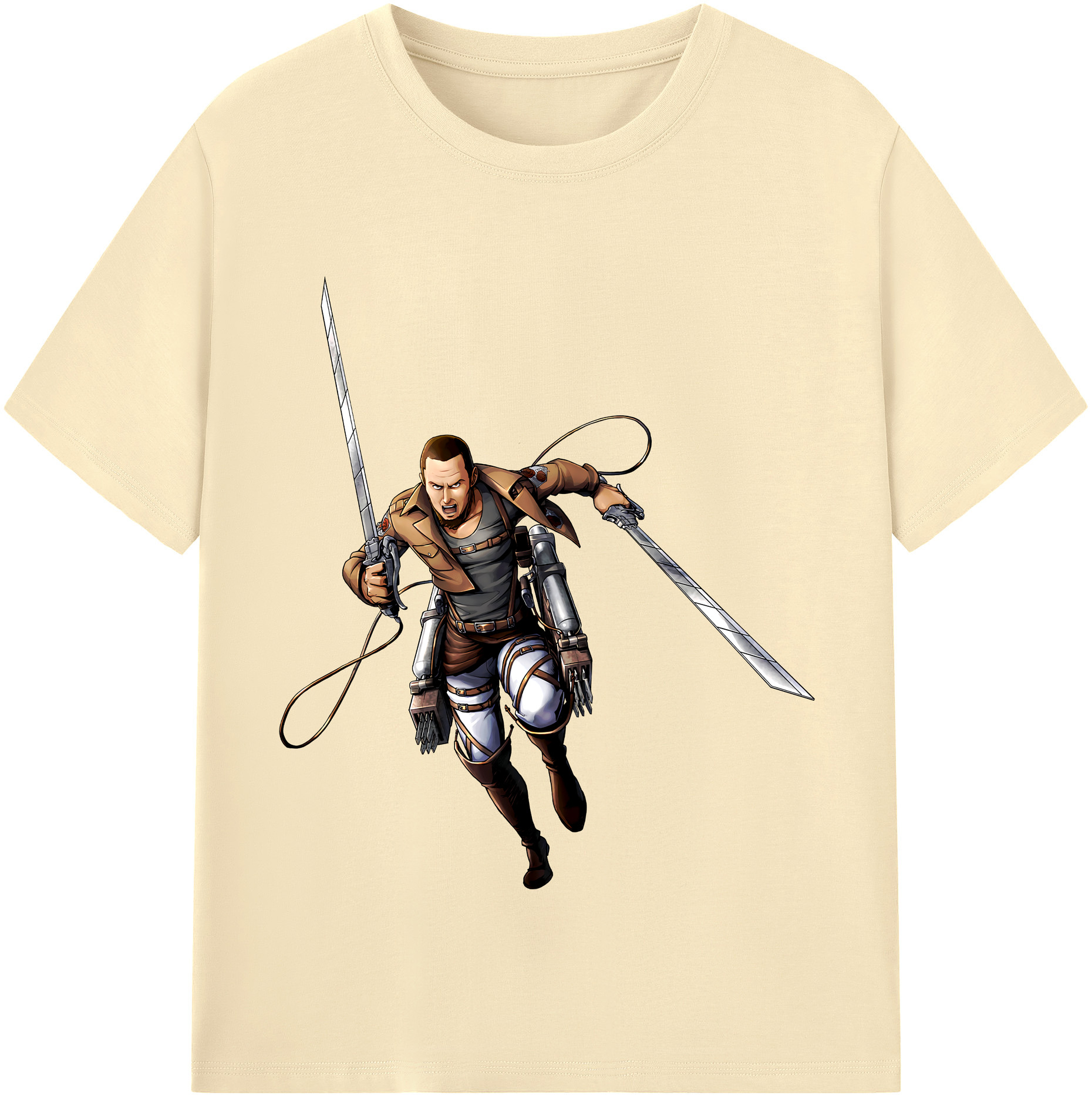 （画像用） 進撃の巨人 Attack on Titan 綿100％半袖Tシャツ（フロントプリント）