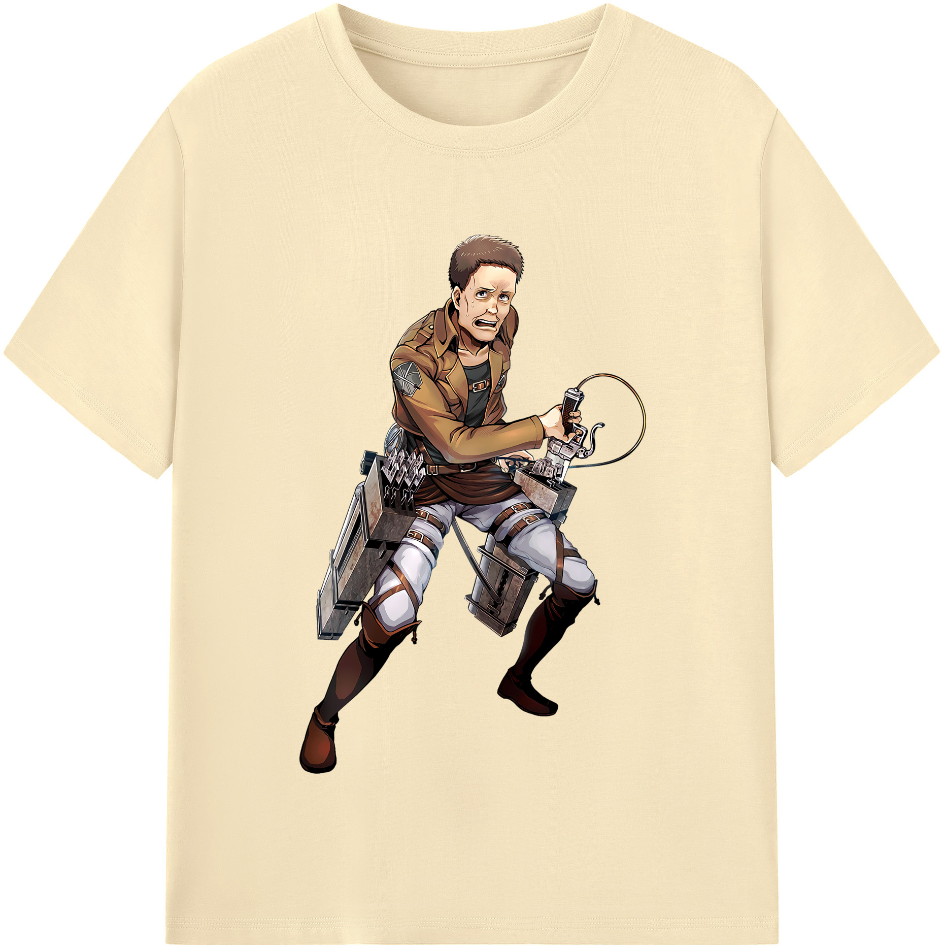 （画像用） 進撃の巨人 Attack on Titan 綿100％半袖Tシャツ（フロントプリント）