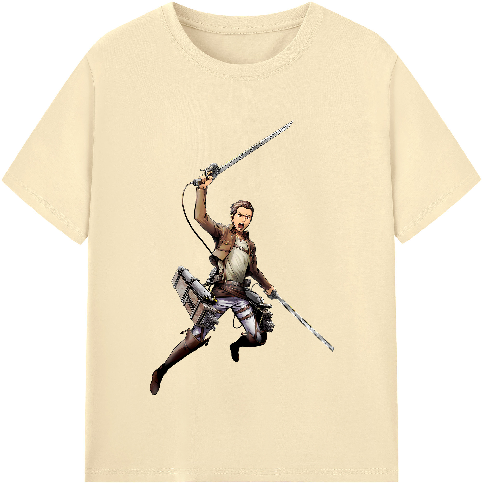 （画像用） 進撃の巨人 Attack on Titan 綿100％半袖Tシャツ（フロントプリント）