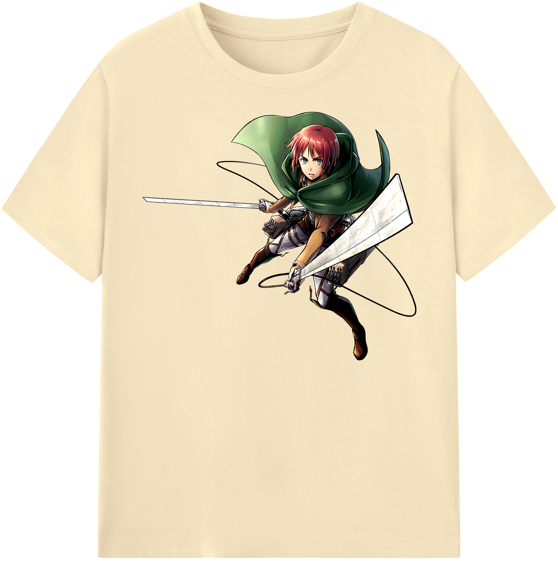（画像用） 進撃の巨人 Attack on Titan 綿100％半袖Tシャツ（フロントプリント）