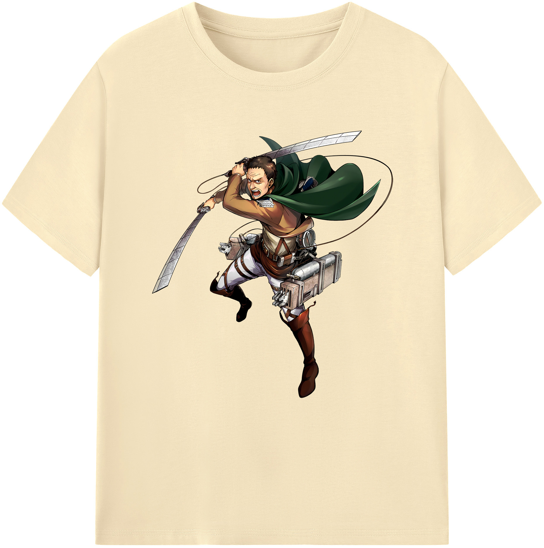 （画像用） 進撃の巨人 Attack on Titan 綿100％半袖Tシャツ（フロントプリント）