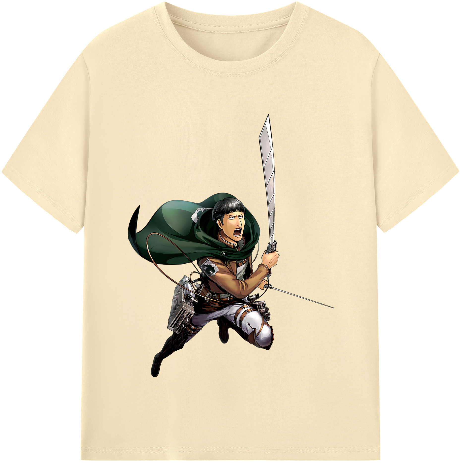 （画像用） 進撃の巨人 Attack on Titan 綿100％半袖Tシャツ（フロントプリント）
