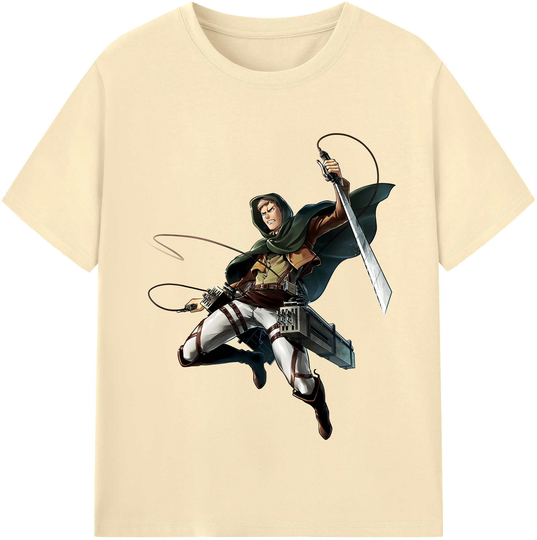 （画像用） 進撃の巨人 Attack on Titan 綿100％半袖Tシャツ（フロントプリント）