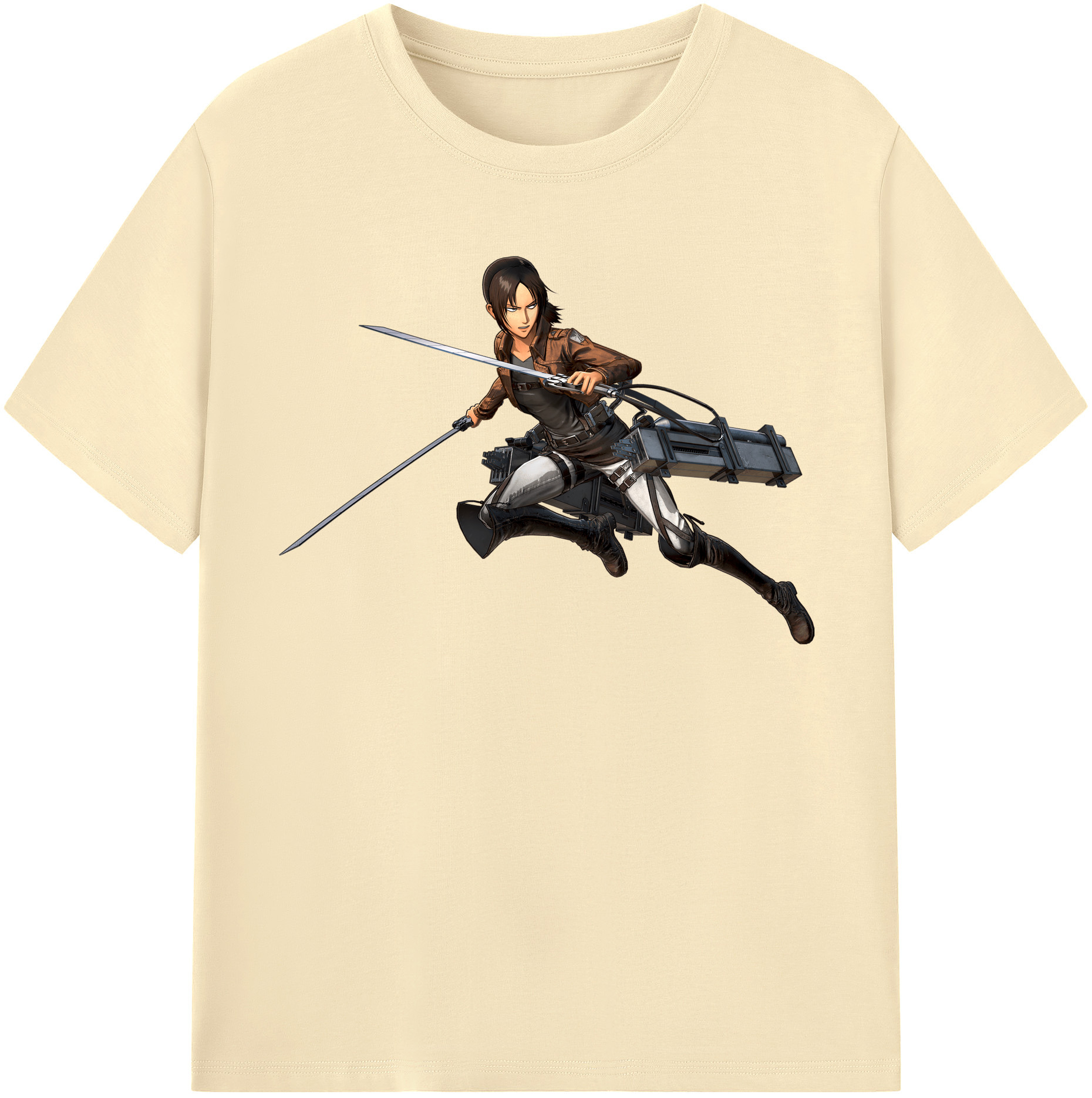 （画像用） 進撃の巨人 Attack on Titan 綿100％半袖Tシャツ（フロントプリント）