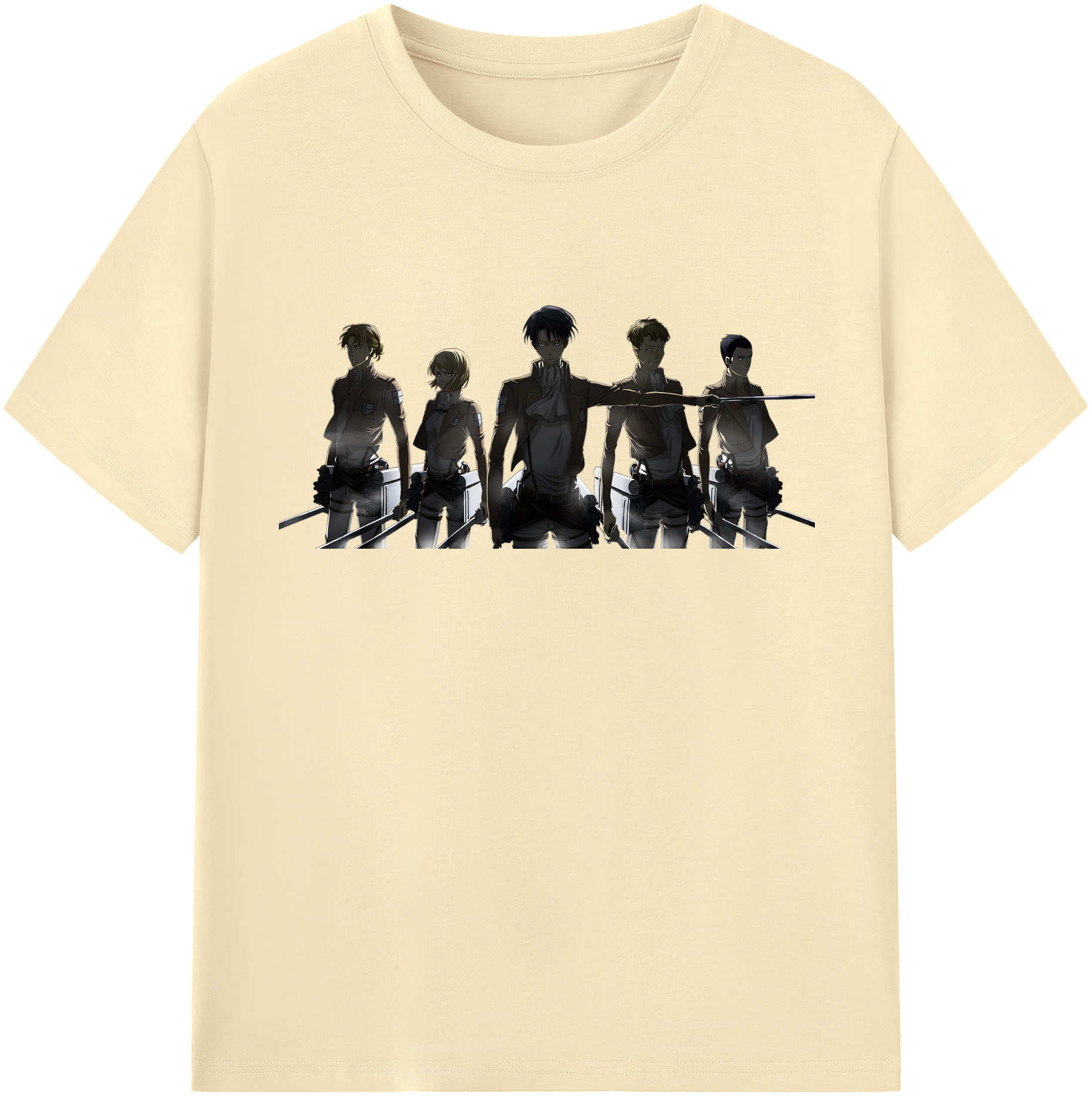 （画像用） 進撃の巨人 Attack on Titan 綿100％半袖Tシャツ（フロントプリント）