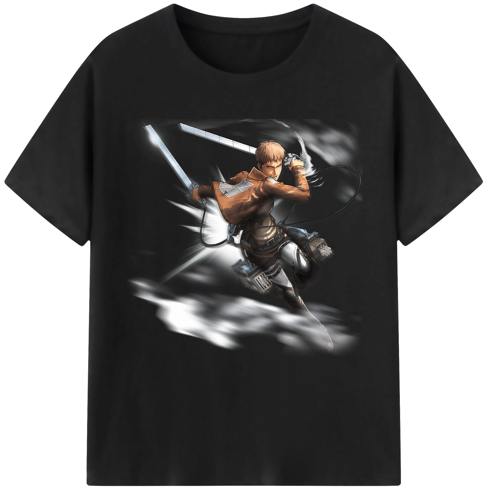 （画像用） 進撃の巨人 ジャン・キルシュタイン Attack on Titan Jean Kirstein 綿100％半袖Tシャツ（フロントプリント）