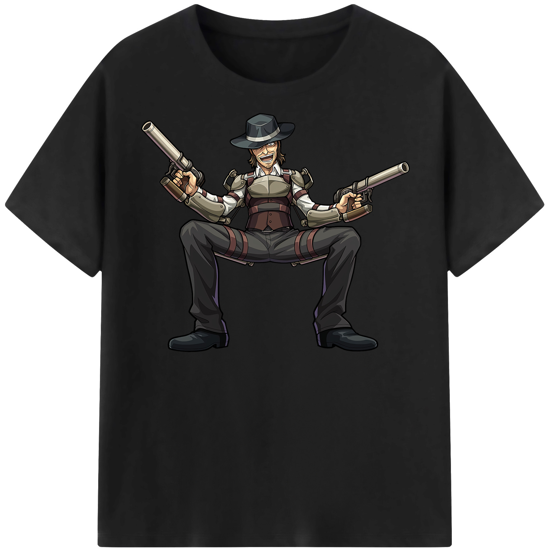 （画像用） 進撃の巨人 ケニー·アッカーマン Attack on Titan Kenny Ackerman 綿100％半袖Tシャツ（フロントプリント）