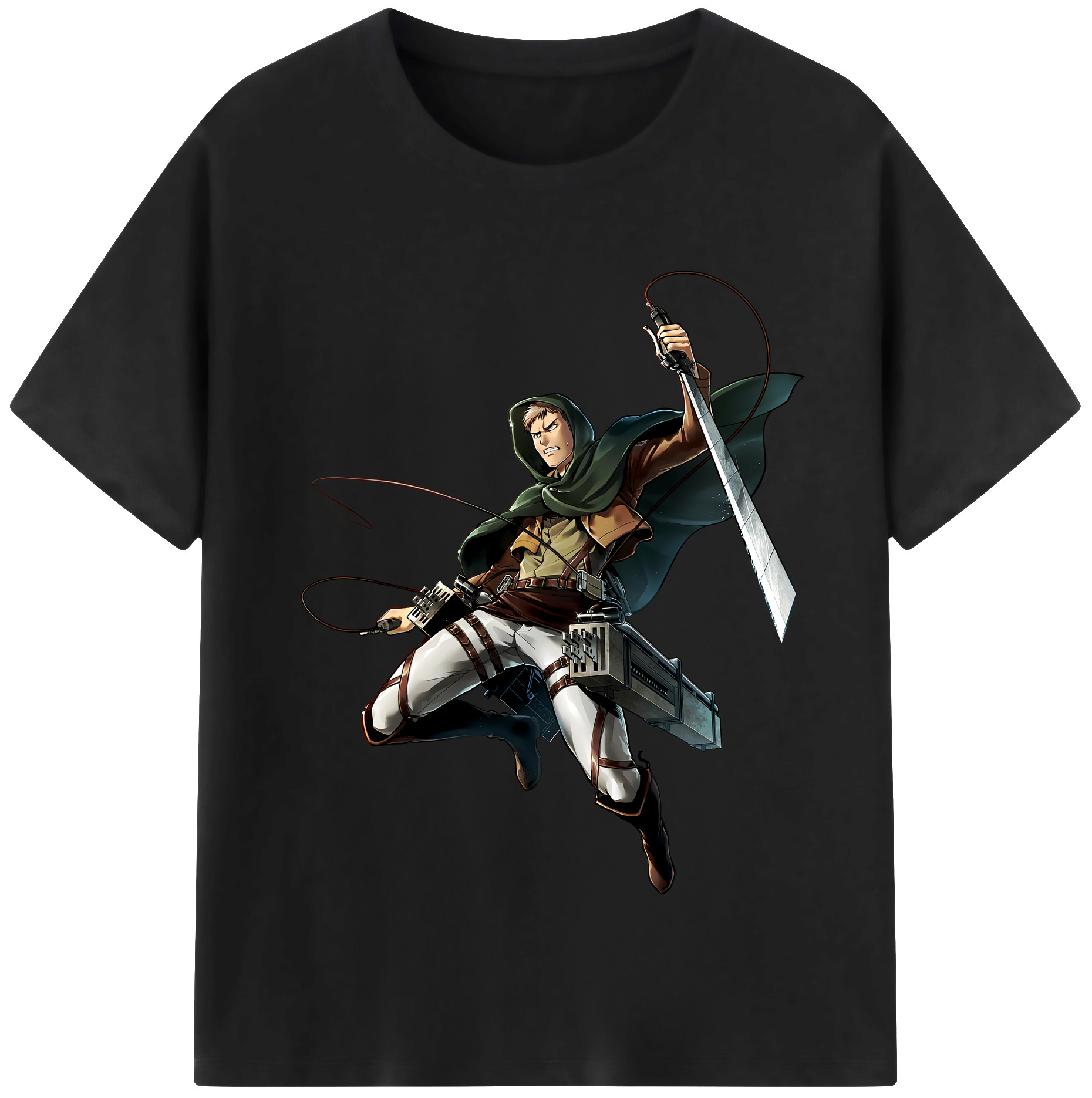 （画像用） 進撃の巨人 Attack on Titan 綿100％半袖Tシャツ（フロントプリント）