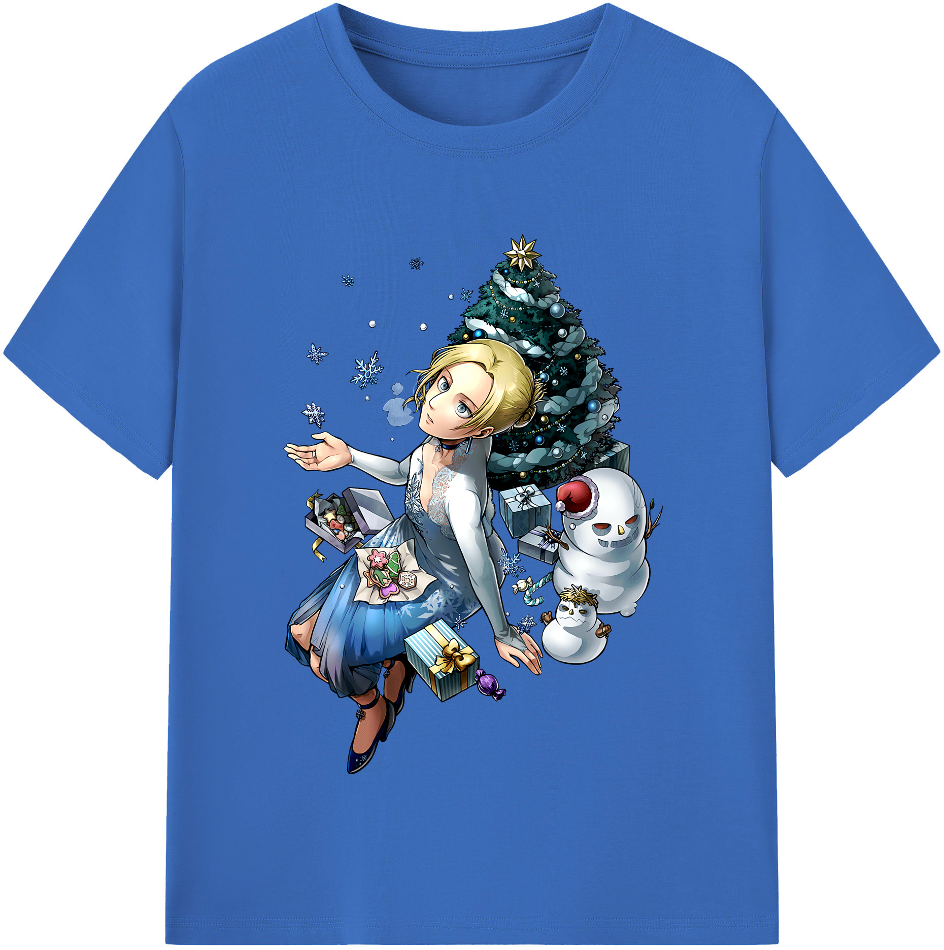 （画像用） 進撃の巨人 アニ・レオンハート Attack on Titan Annie Leonhart 綿100％半袖Tシャツ（フロントプリント）