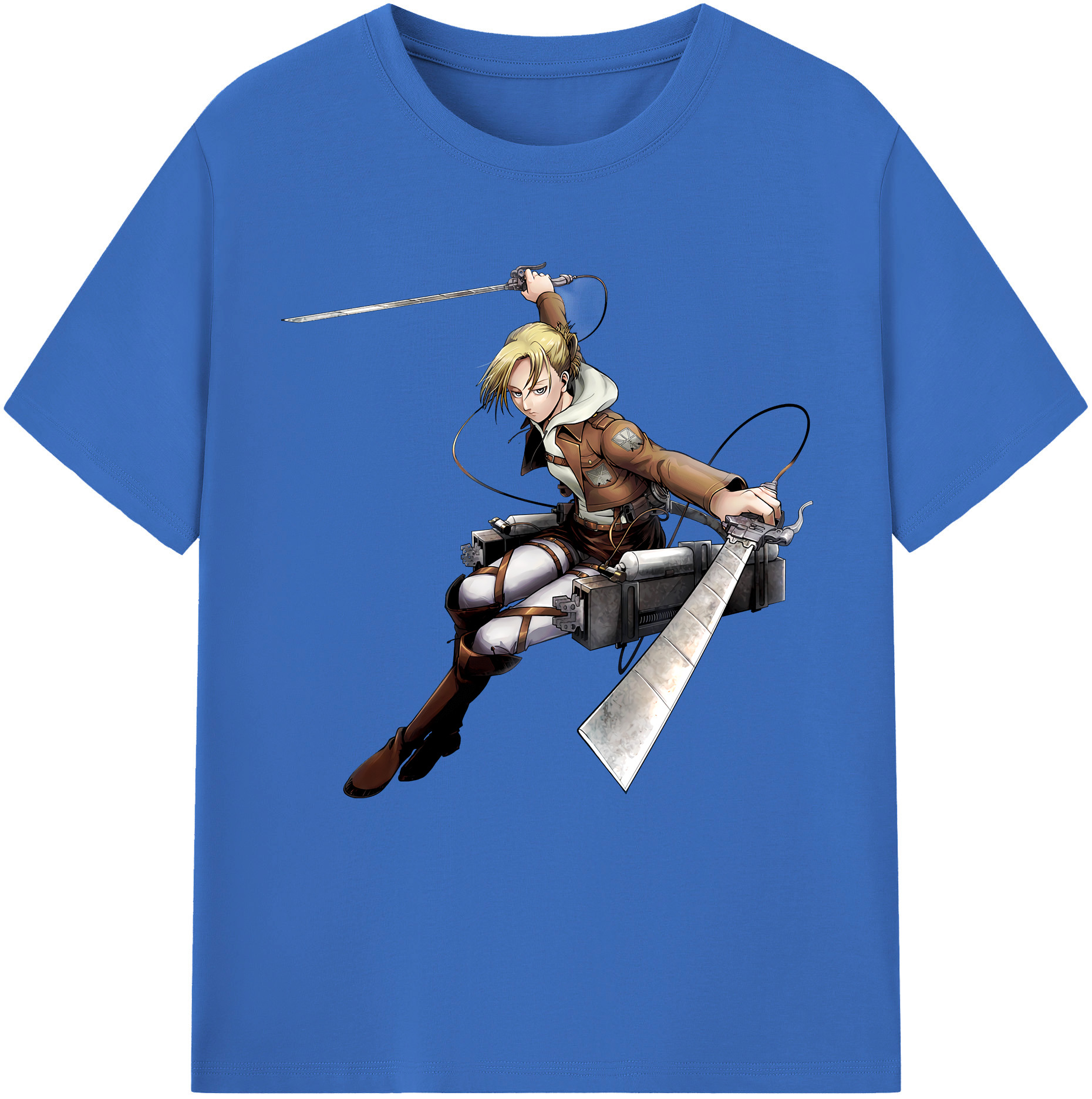 （画像用） 進撃の巨人 アニ・レオンハート Attack on Titan Annie Leonhart 綿100％半袖Tシャツ（フロントプリント）