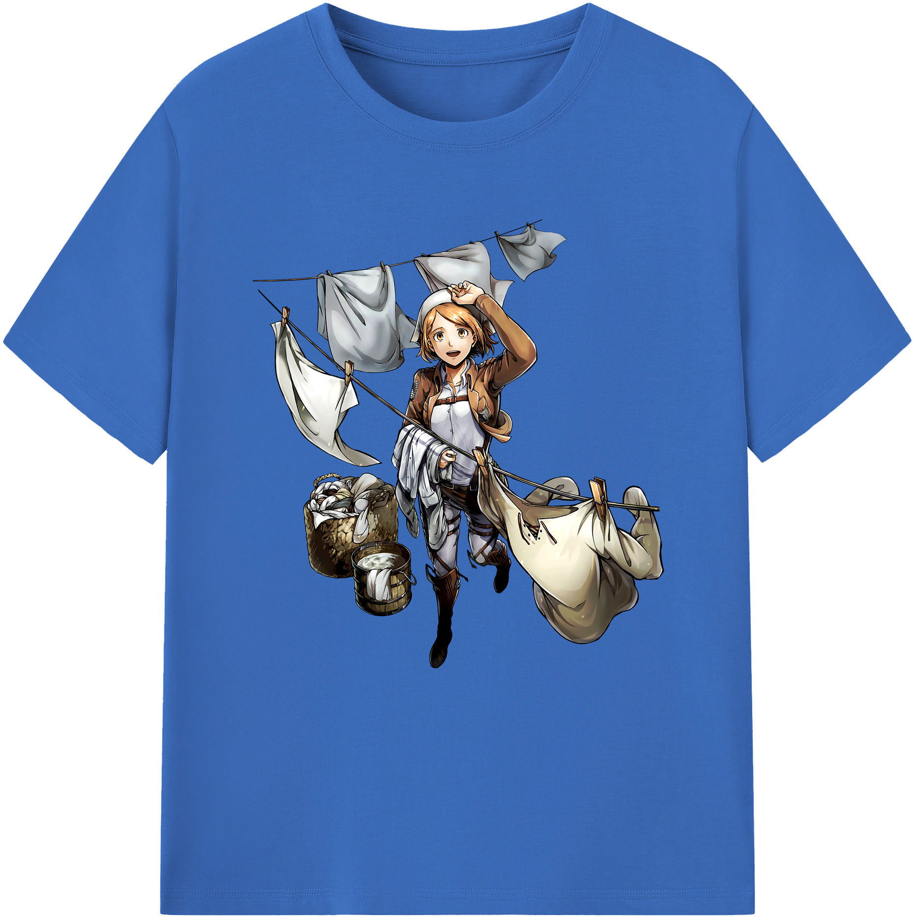 （画像用） 進撃の巨人 ペトラ·ラル Attack on Titan Petra Rall 綿100％半袖Tシャツ（フロントプリント）