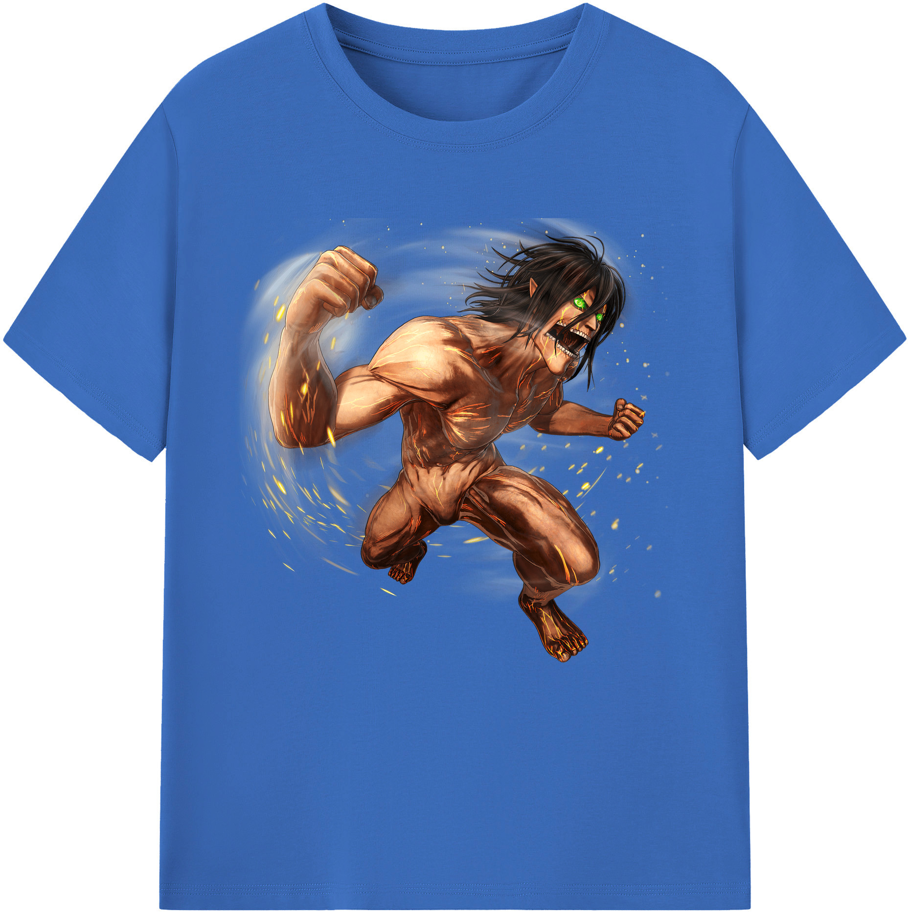 （画像用） 進撃の巨人 Attack on Titan 綿100％半袖Tシャツ（フロントプリント）