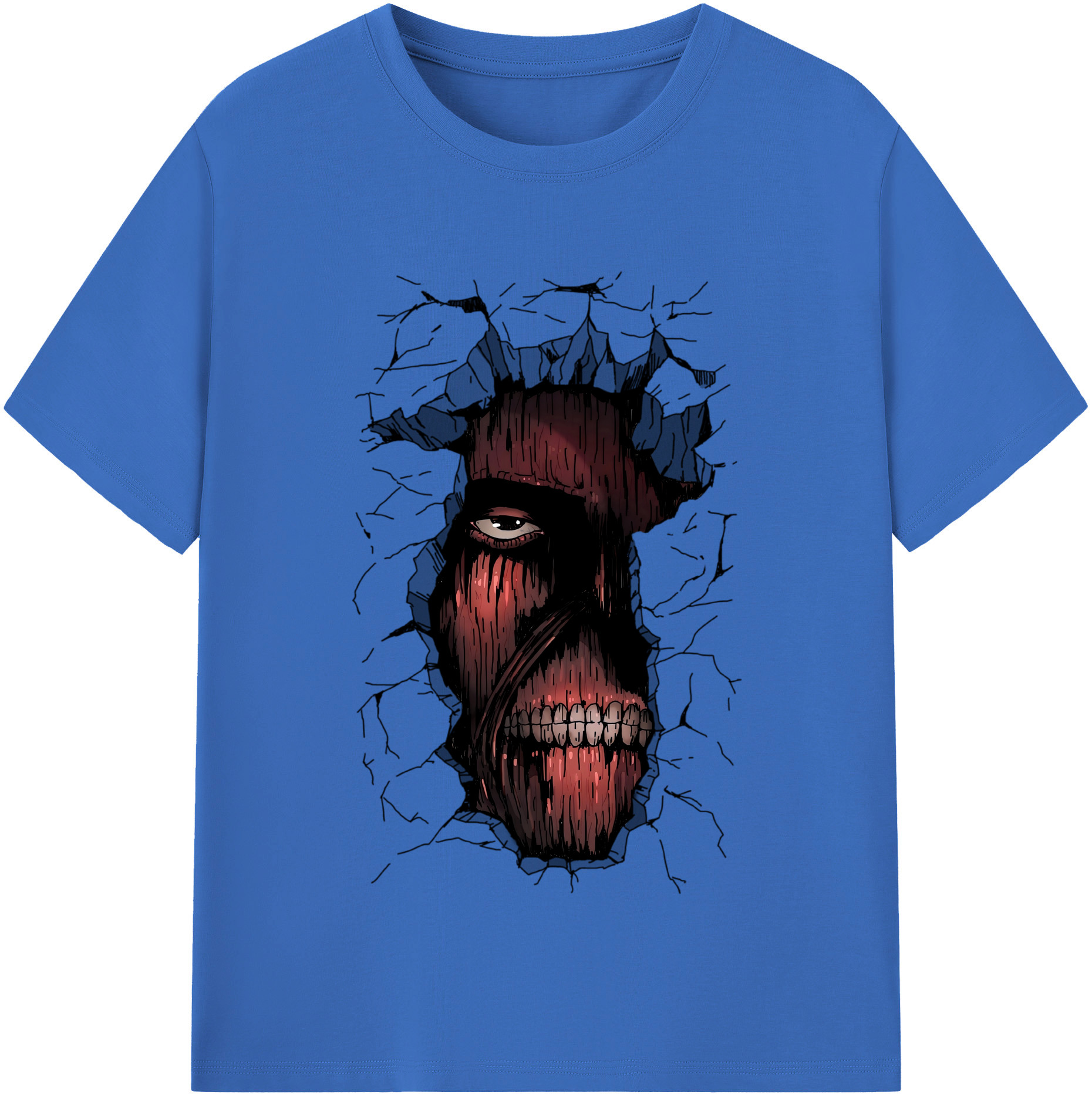 （画像用） 進撃の巨人 Attack on Titan 綿100％半袖Tシャツ（フロントプリント）
