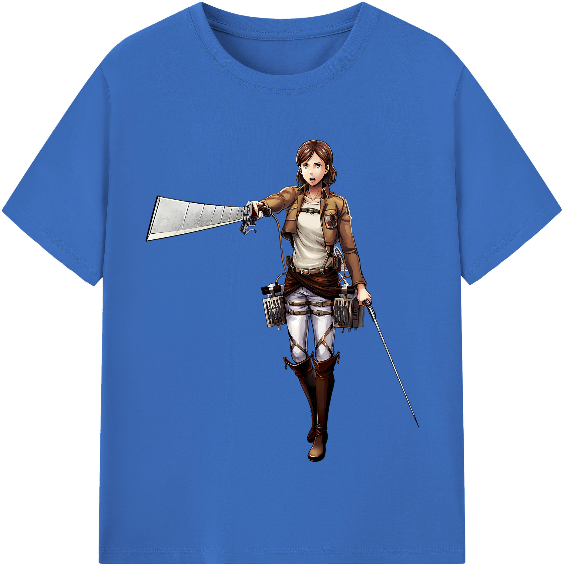 （画像用） 進撃の巨人 Attack on Titan 綿100％半袖Tシャツ（フロントプリント）