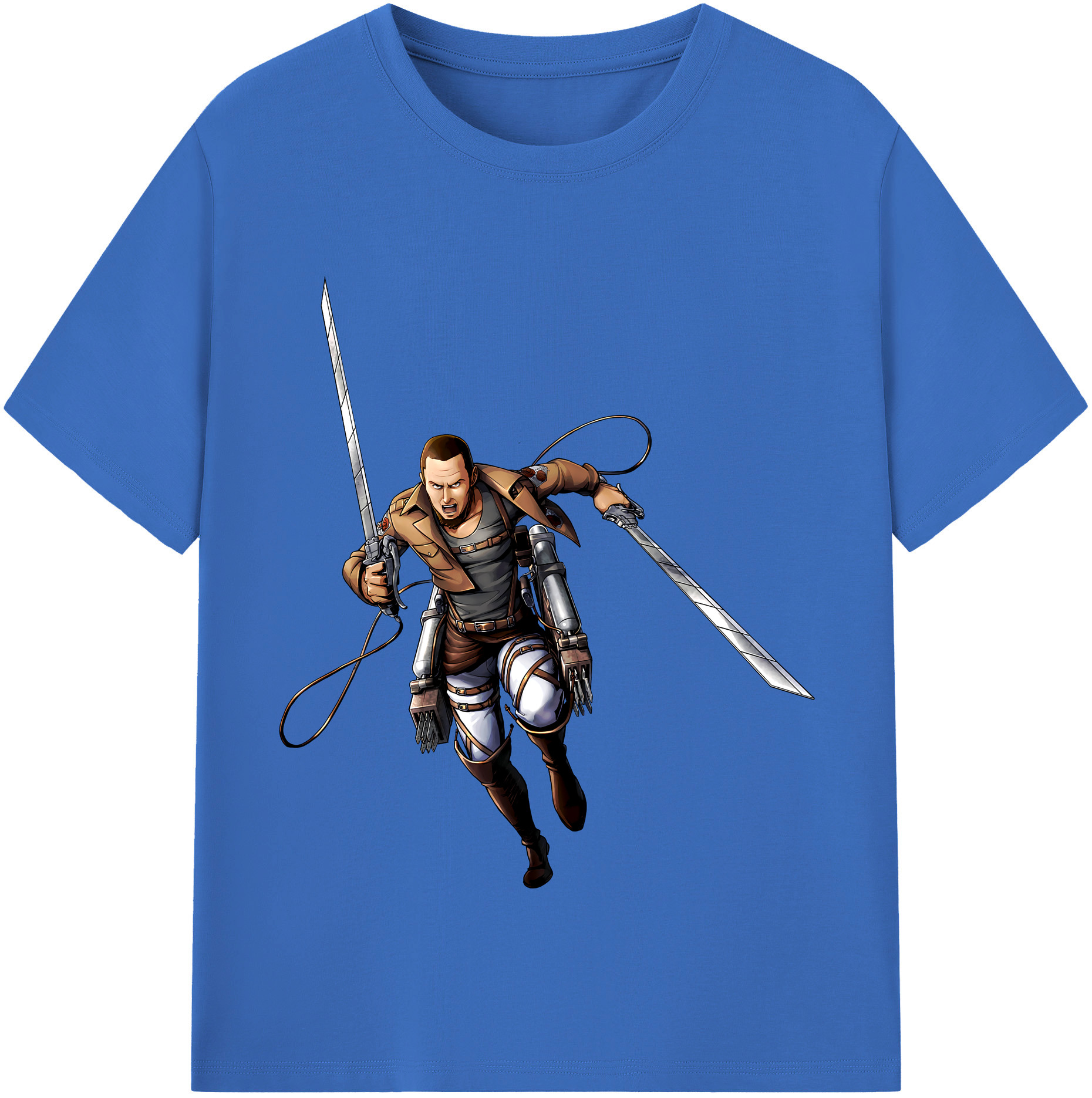 （画像用） 進撃の巨人 Attack on Titan 綿100％半袖Tシャツ（フロントプリント）