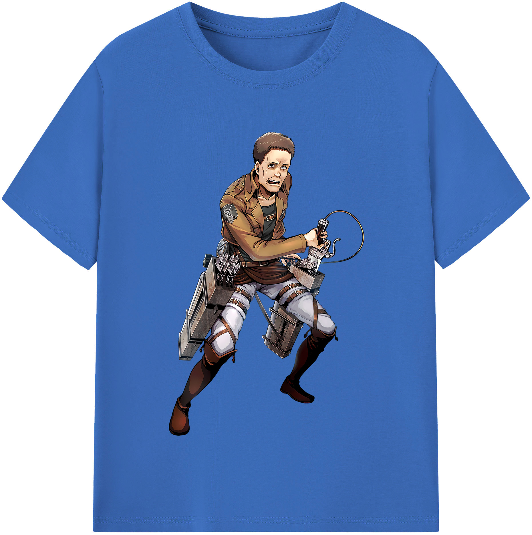 （画像用） 進撃の巨人 Attack on Titan 綿100％半袖Tシャツ（フロントプリント）