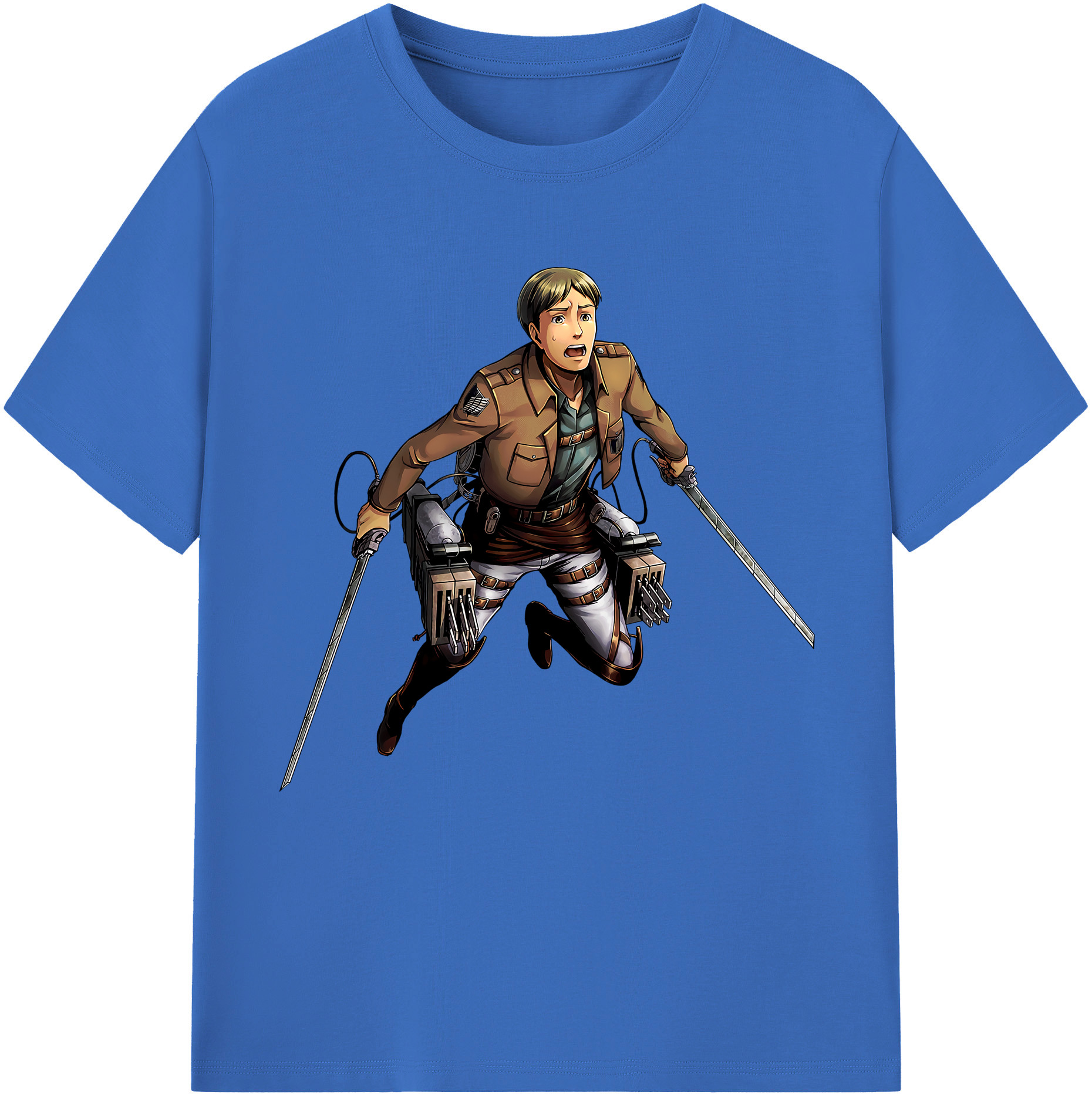 （画像用） 進撃の巨人 Attack on Titan 綿100％半袖Tシャツ（フロントプリント）