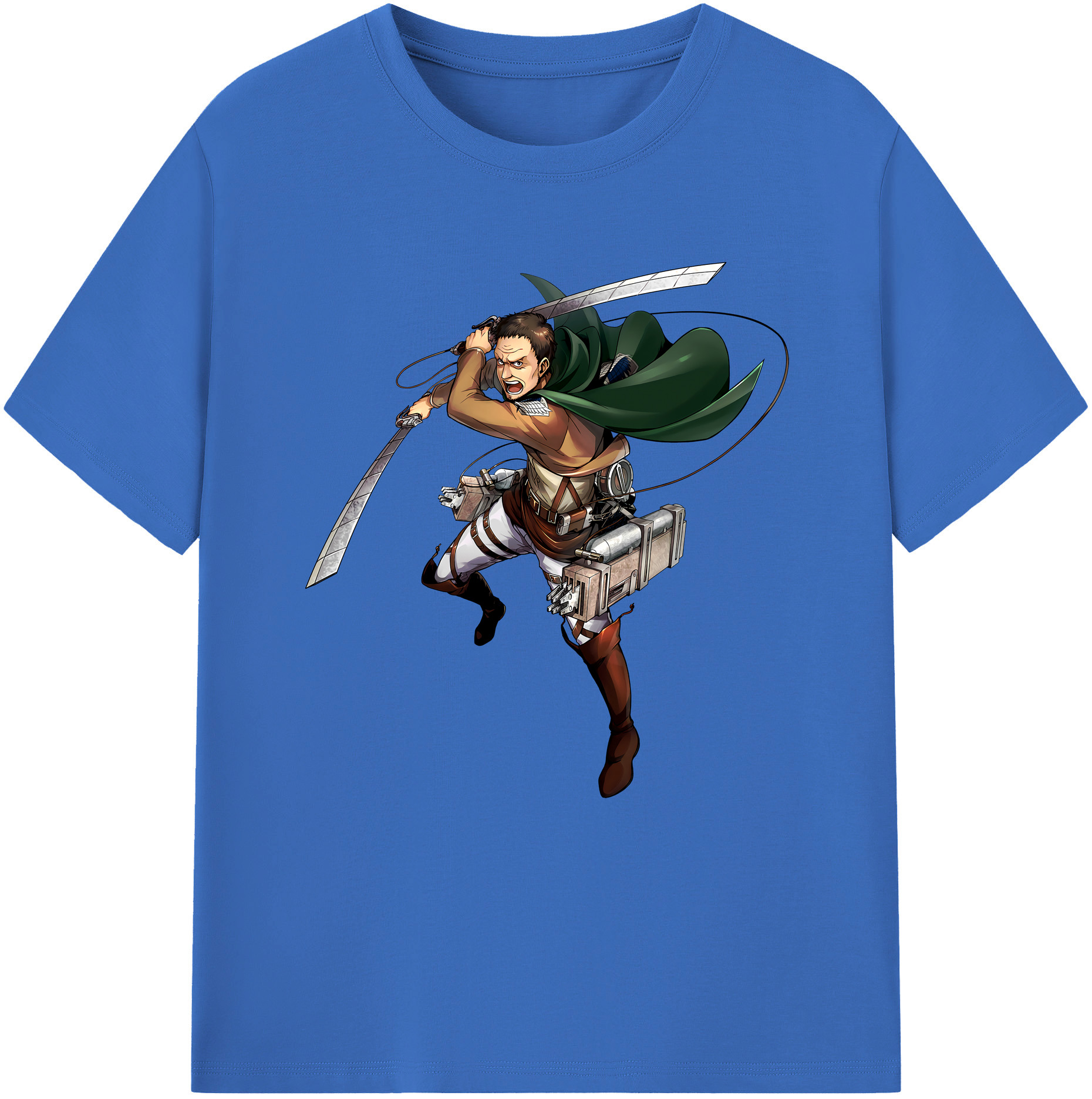 （画像用） 進撃の巨人 Attack on Titan 綿100％半袖Tシャツ（フロントプリント）