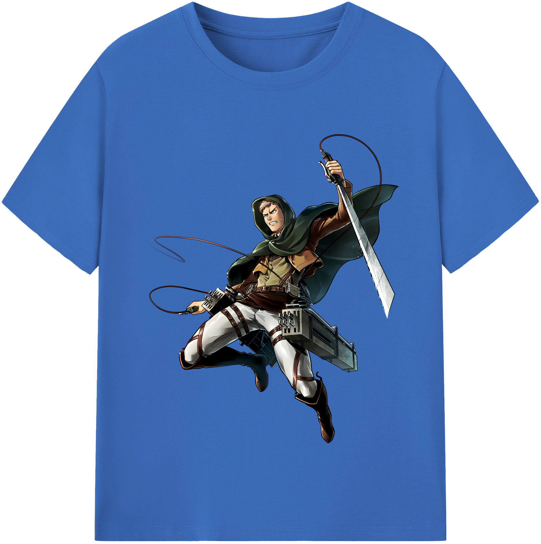 （画像用） 進撃の巨人 Attack on Titan 綿100％半袖Tシャツ（フロントプリント）