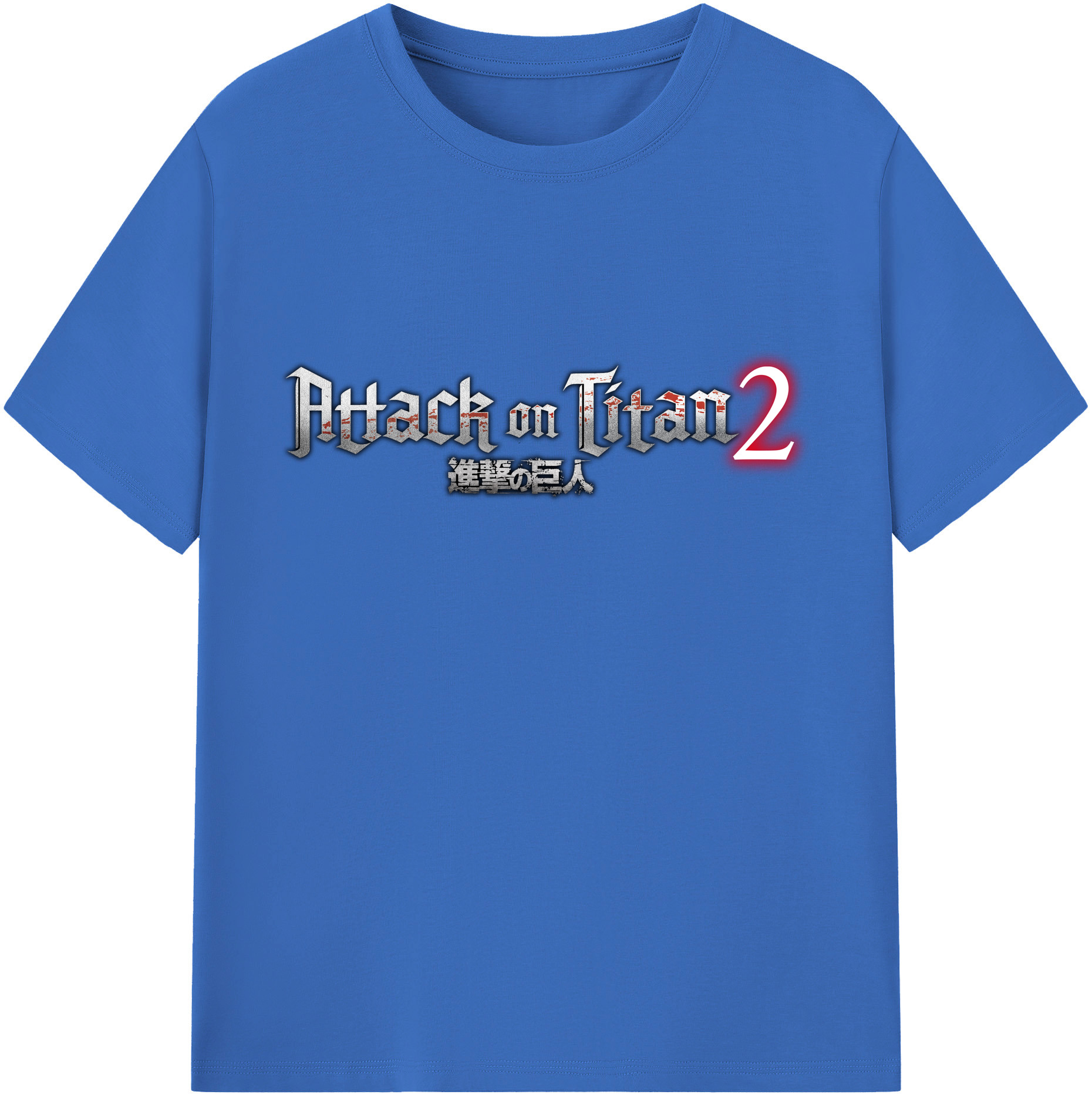 （画像用） 進撃の巨人 Attack on Titan 綿100％半袖Tシャツ（フロントプリント）