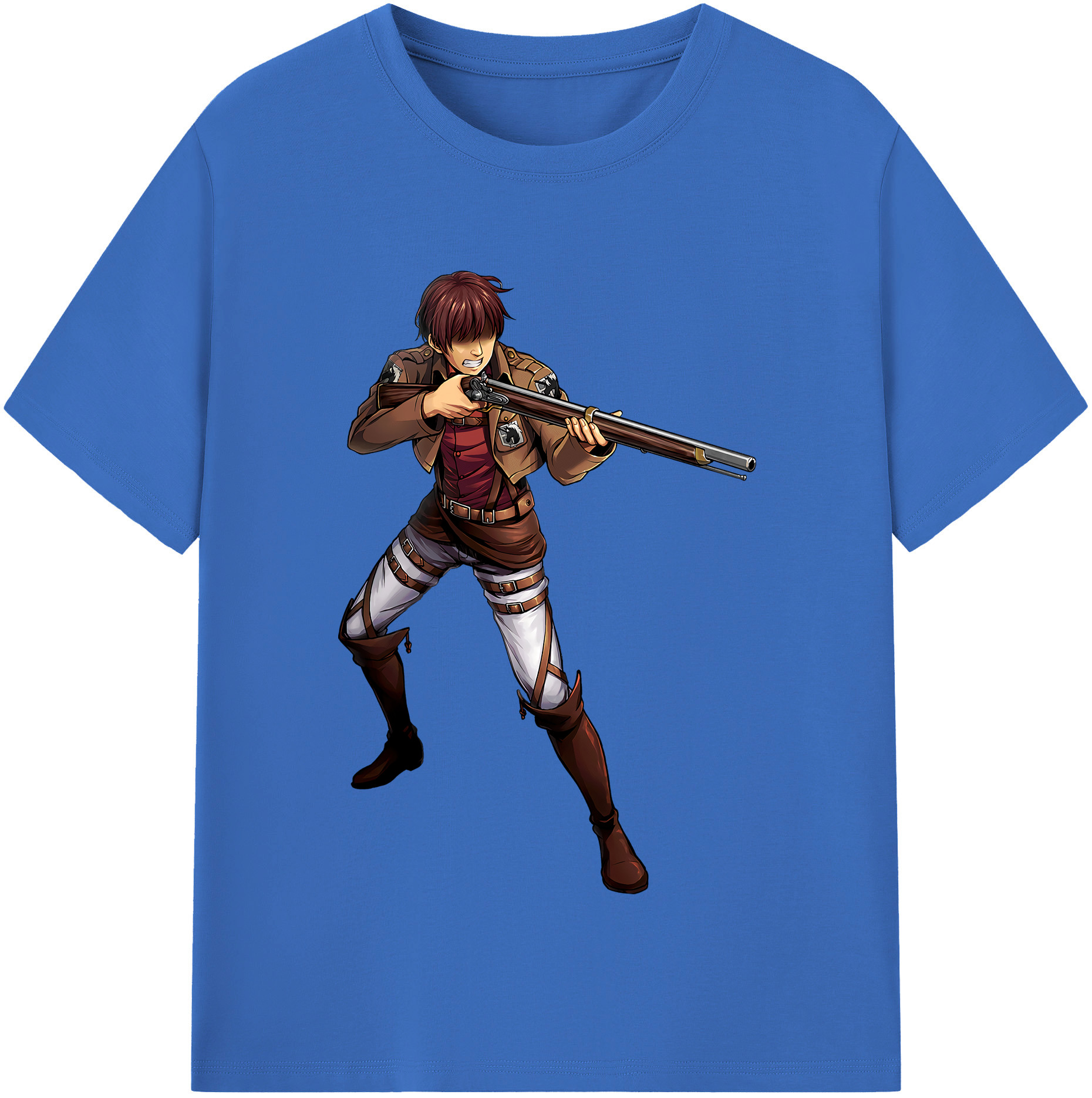 （画像用） 進撃の巨人 Attack on Titan 綿100％半袖Tシャツ（フロントプリント）