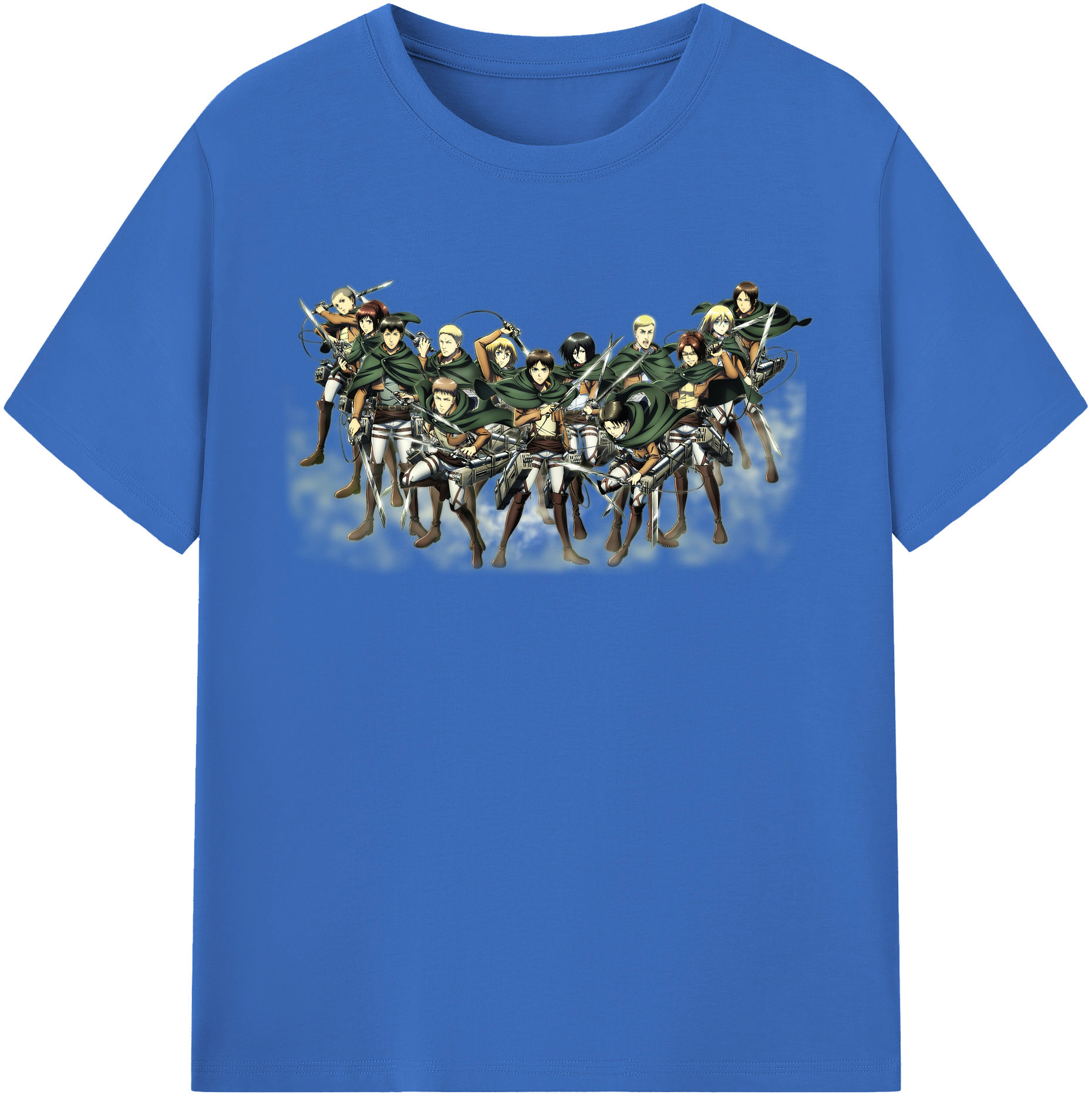 （画像用） 進撃の巨人 Attack on Titan 綿100％半袖Tシャツ（フロントプリント）