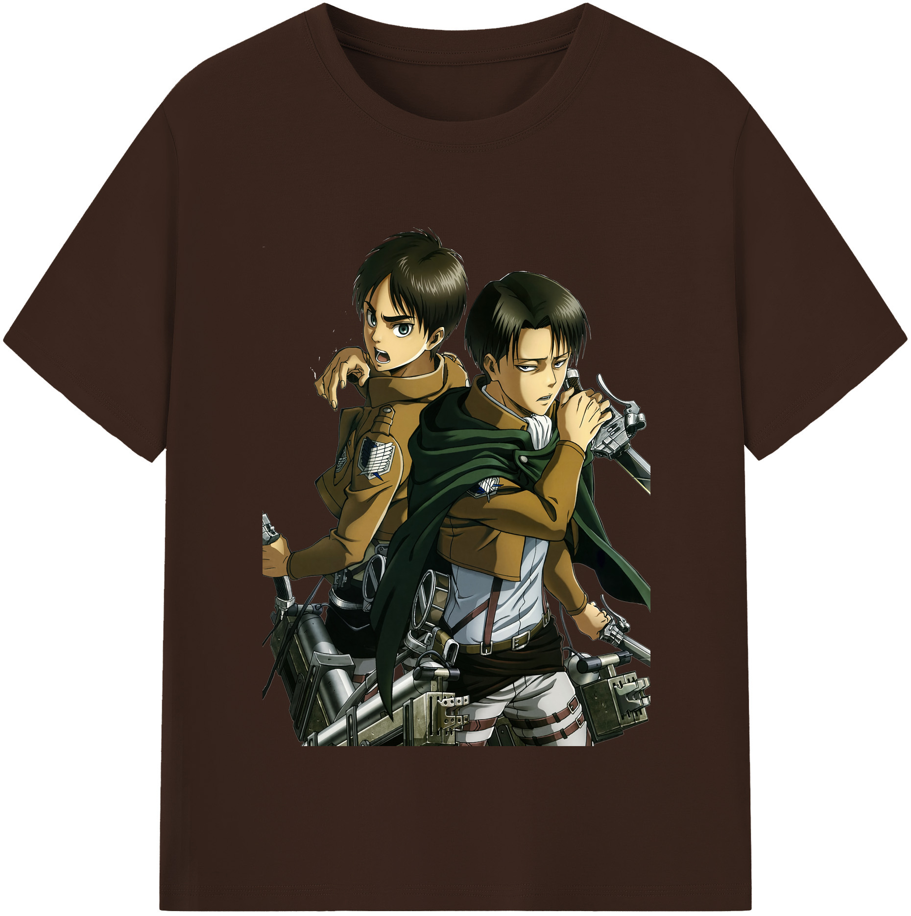 （画像用） 進撃の巨人 リヴァイ·アッカーマン Attack on Titan Levi Ackerman 綿100％半袖Tシャツ（フロントプリント）