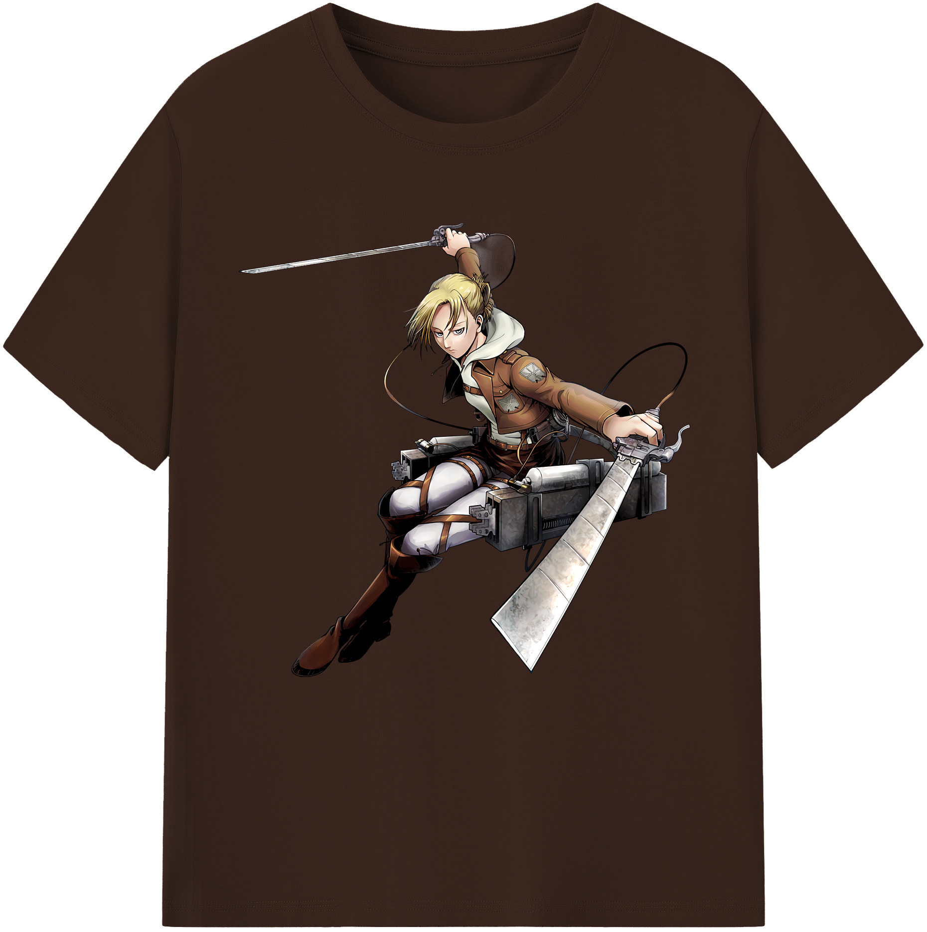 （画像用） 進撃の巨人 アニ・レオンハート Attack on Titan Annie Leonhart 綿100％半袖Tシャツ（フロントプリント）