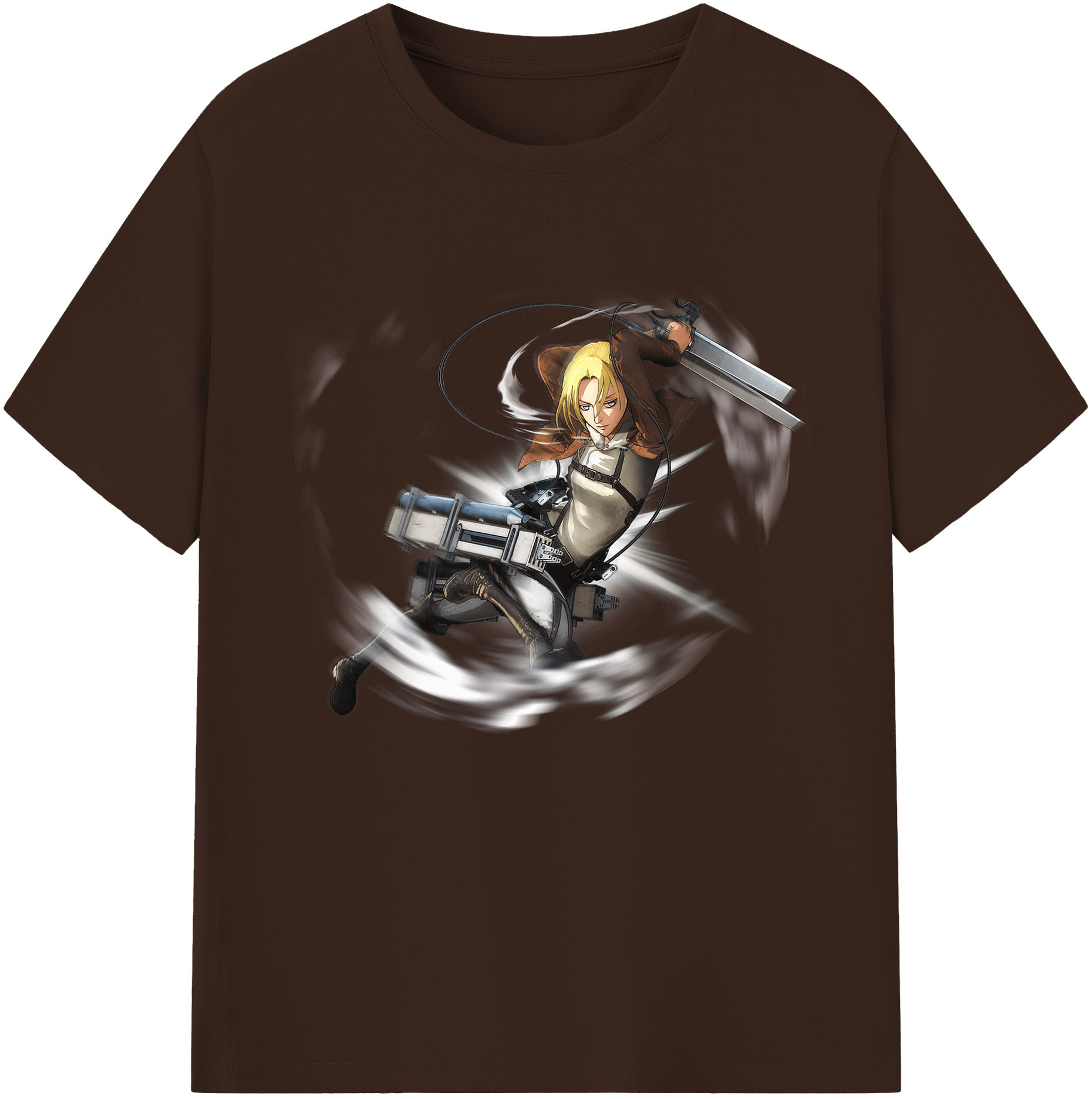 （画像用） 進撃の巨人 アニ・レオンハート Attack on Titan Annie Leonhart 綿100％半袖Tシャツ（フロントプリント）
