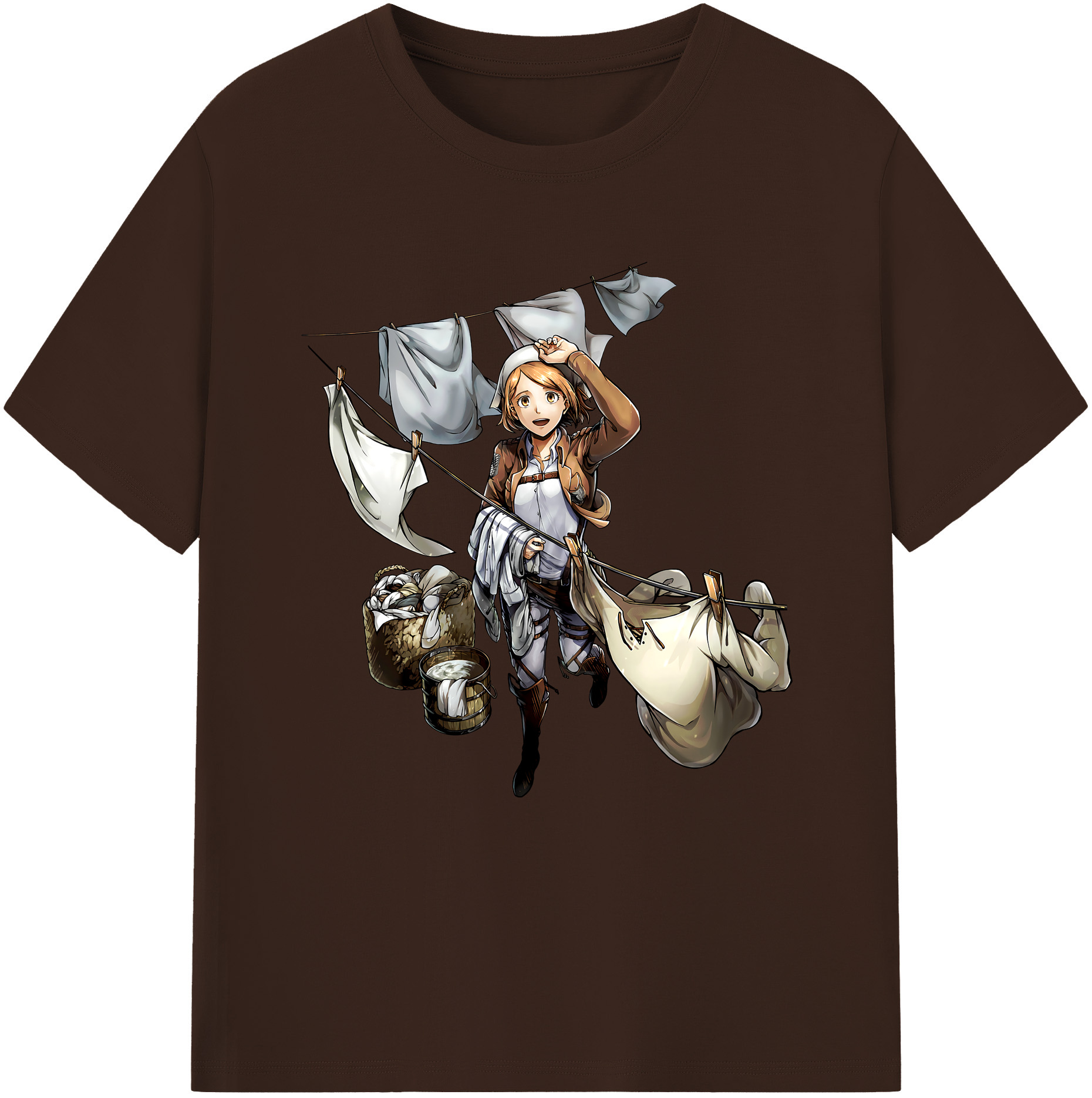 （画像用） 進撃の巨人 ペトラ·ラル Attack on Titan Petra Rall 綿100％半袖Tシャツ（フロントプリント）