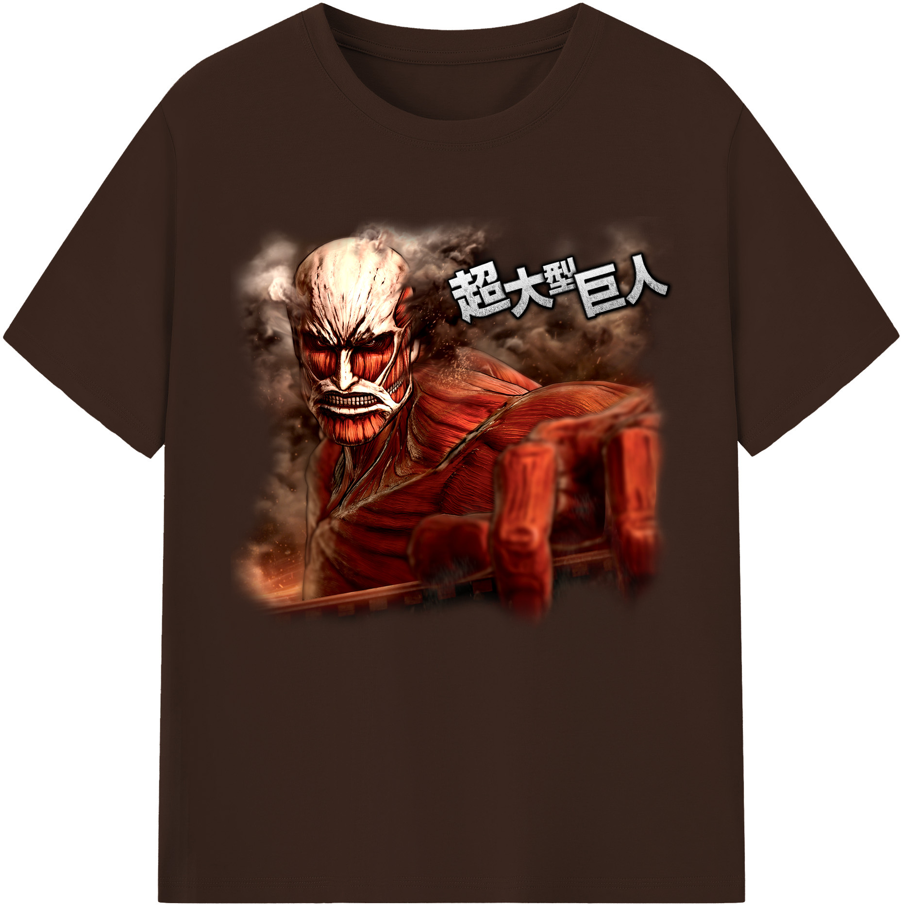 （画像用） 進撃の巨人 Attack on Titan 綿100％半袖Tシャツ（フロントプリント）