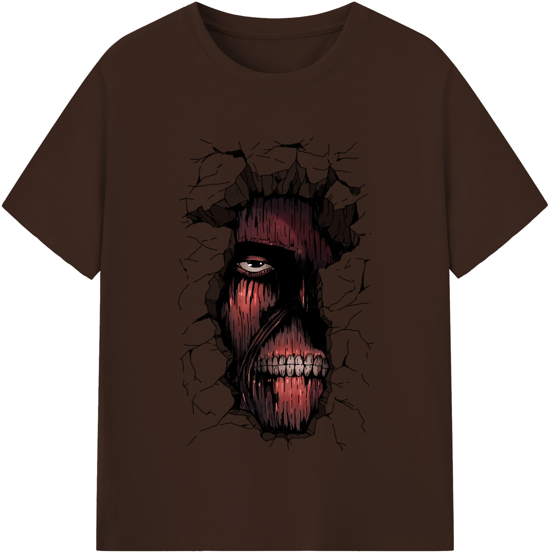（画像用） 進撃の巨人 Attack on Titan 綿100％半袖Tシャツ（フロントプリント）