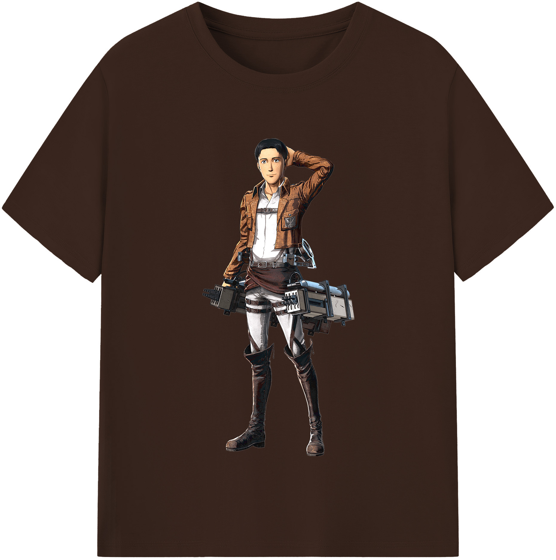 （画像用） 進撃の巨人 Attack on Titan 綿100％半袖Tシャツ（フロントプリント）