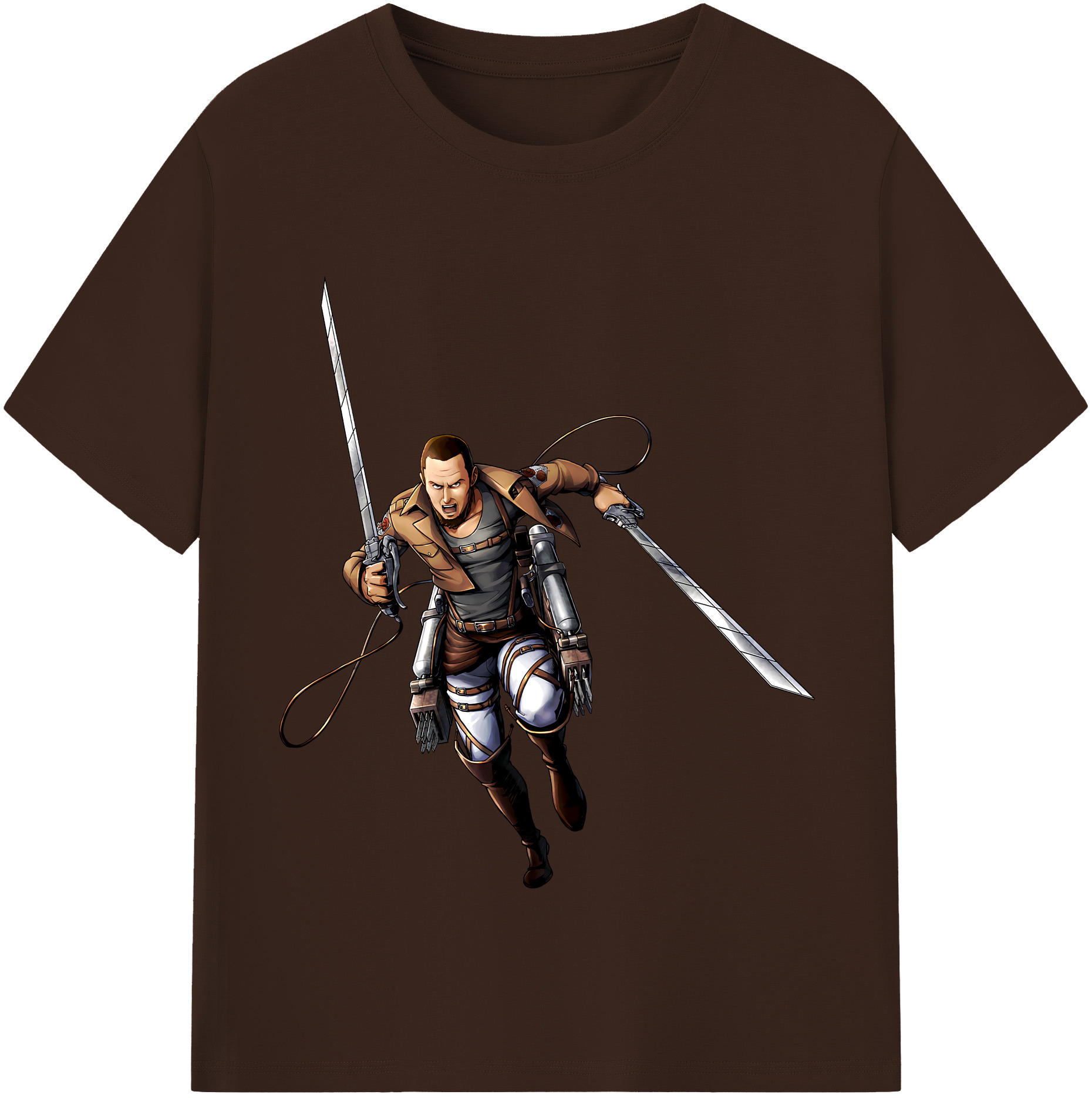 （画像用） 進撃の巨人 Attack on Titan 綿100％半袖Tシャツ（フロントプリント）