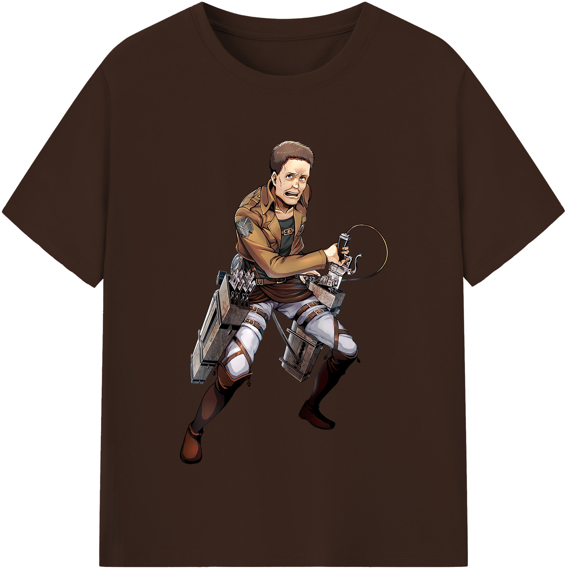 （画像用） 進撃の巨人 Attack on Titan 綿100％半袖Tシャツ（フロントプリント）
