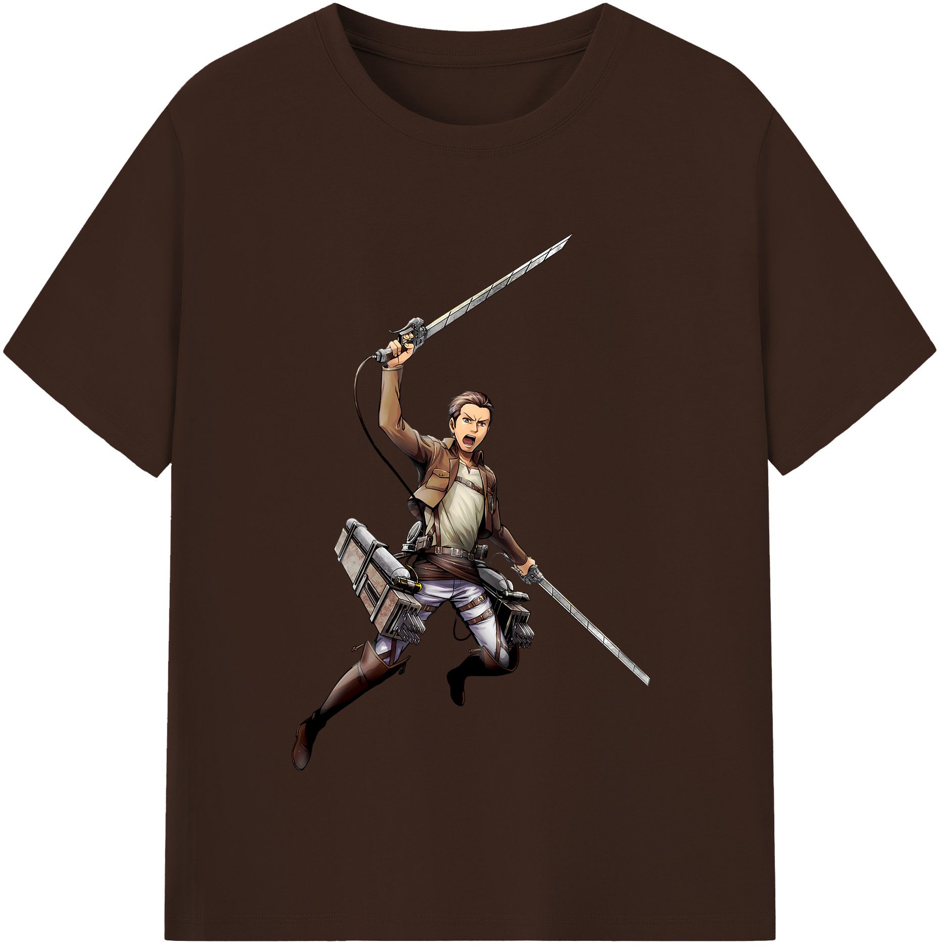 （画像用） 進撃の巨人 Attack on Titan 綿100％半袖Tシャツ（フロントプリント）