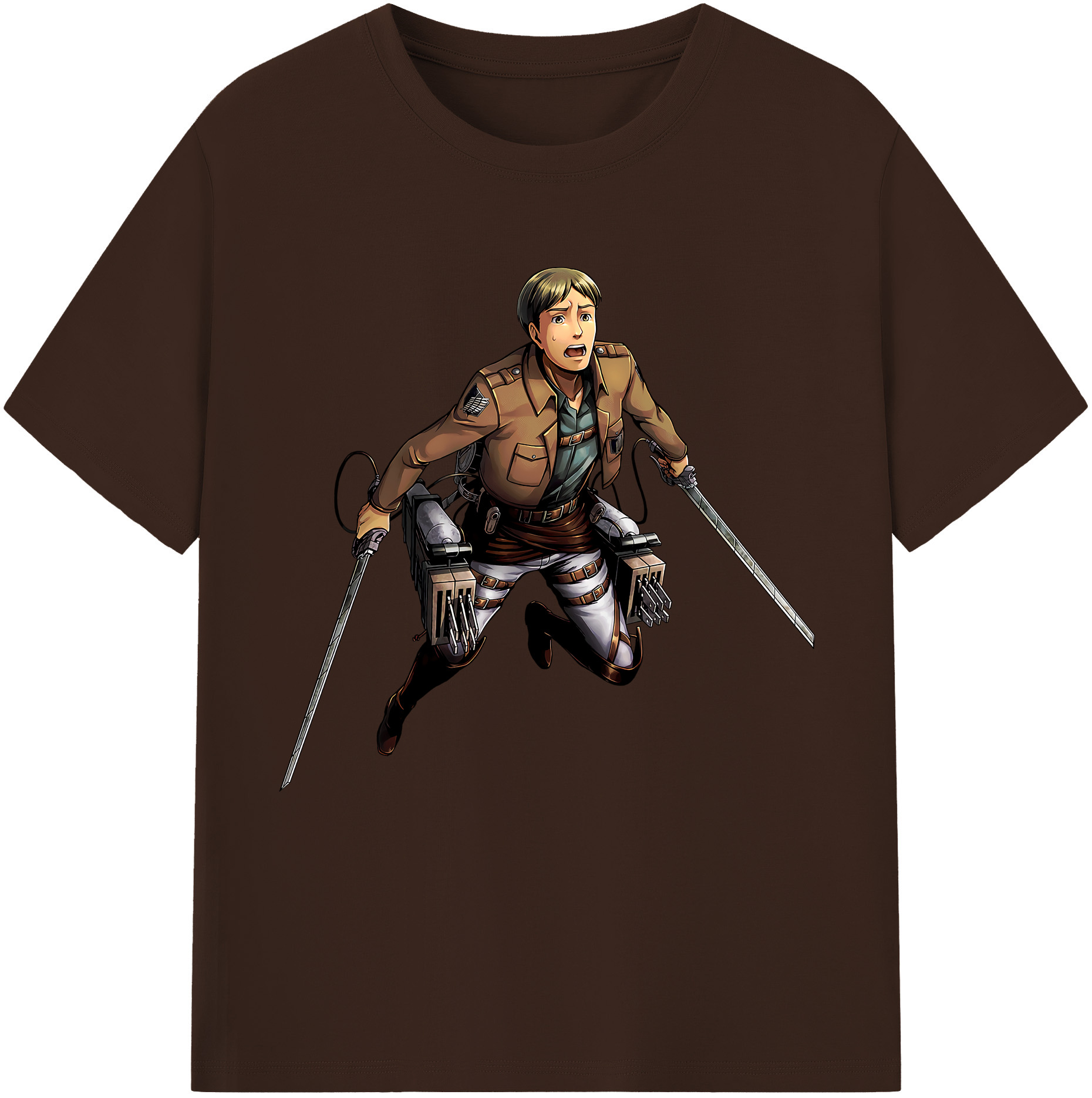 （画像用） 進撃の巨人 Attack on Titan 綿100％半袖Tシャツ（フロントプリント）
