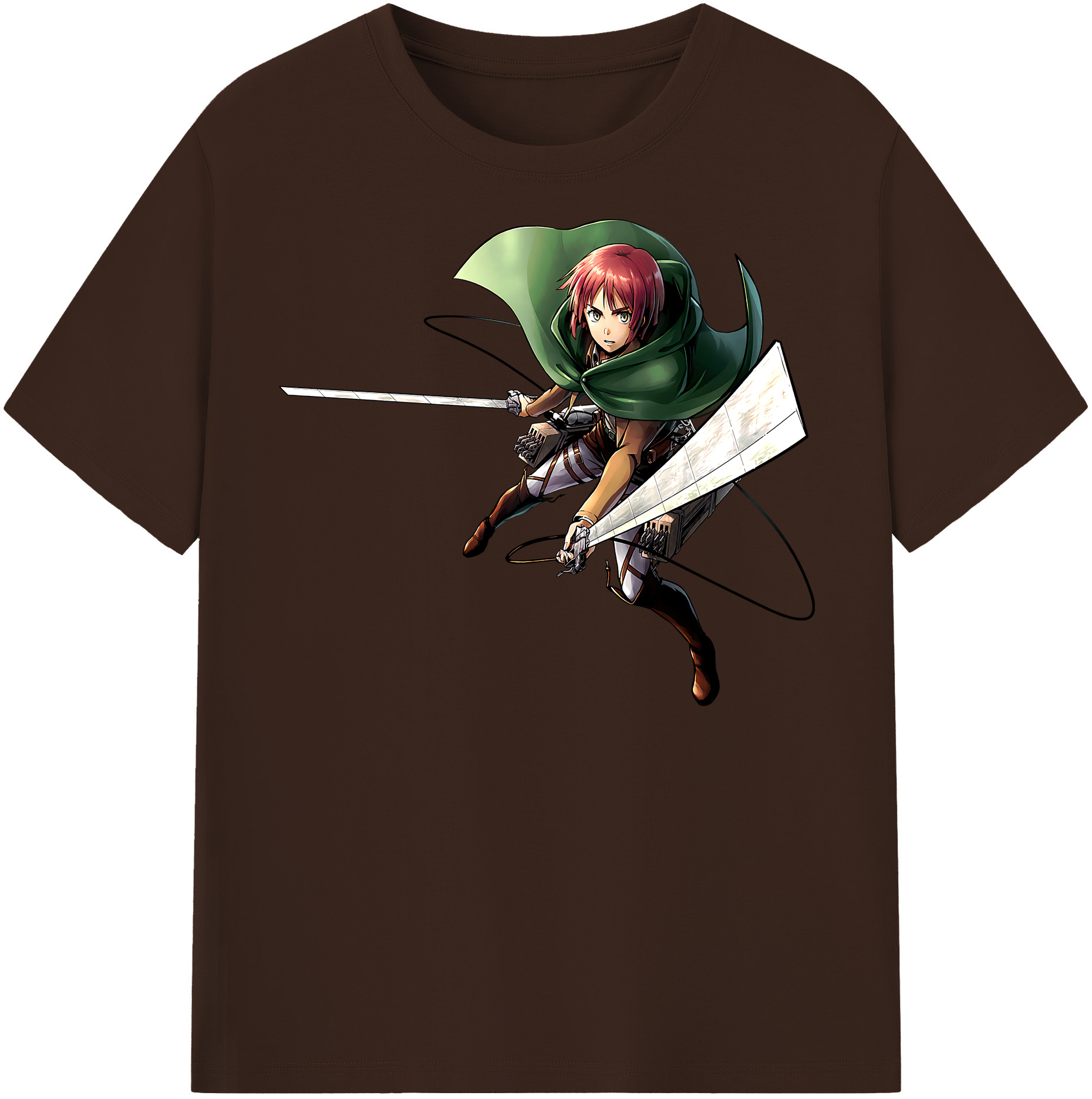 （画像用） 進撃の巨人 Attack on Titan 綿100％半袖Tシャツ（フロントプリント）