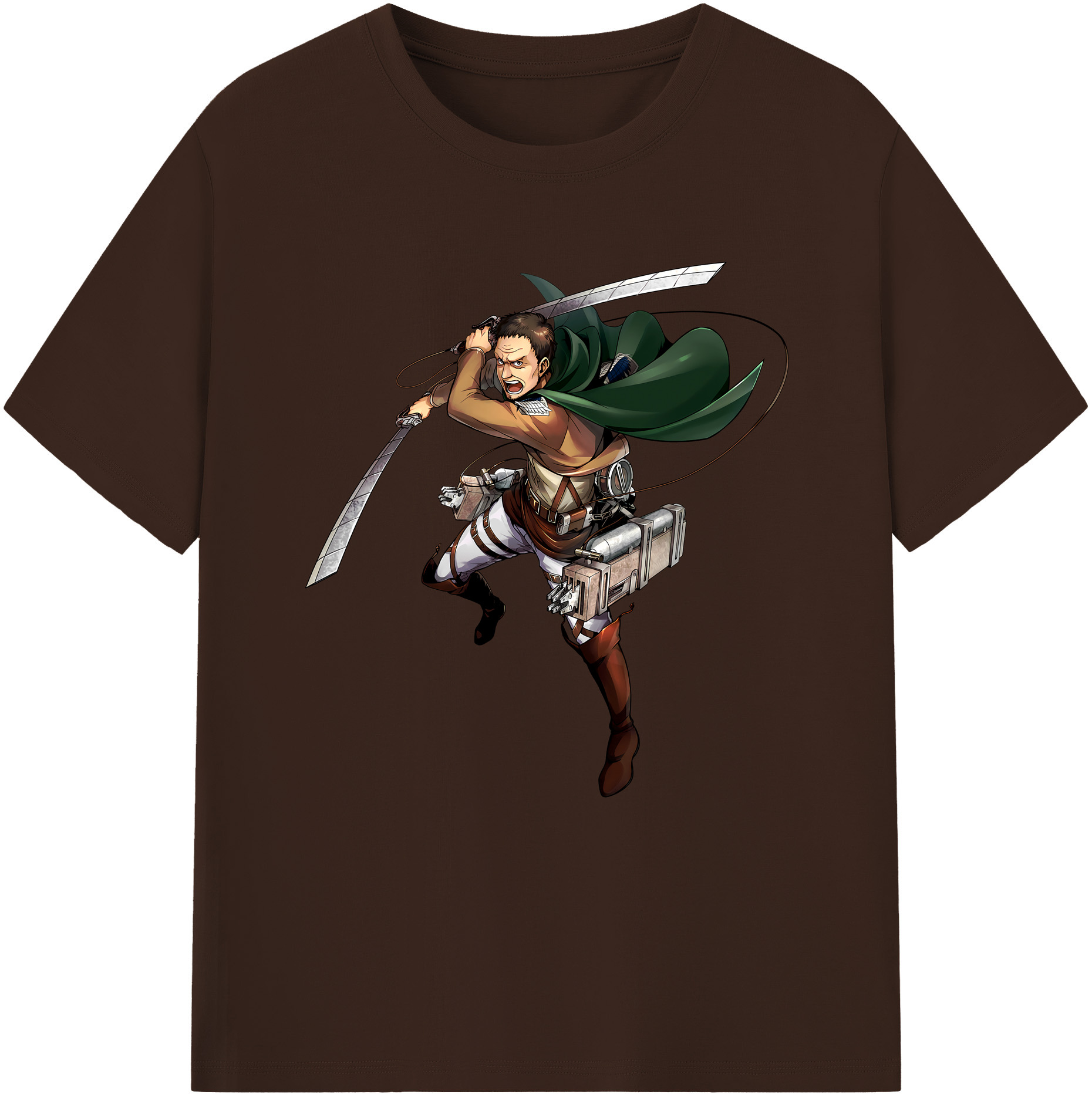 （画像用） 進撃の巨人 Attack on Titan 綿100％半袖Tシャツ（フロントプリント）