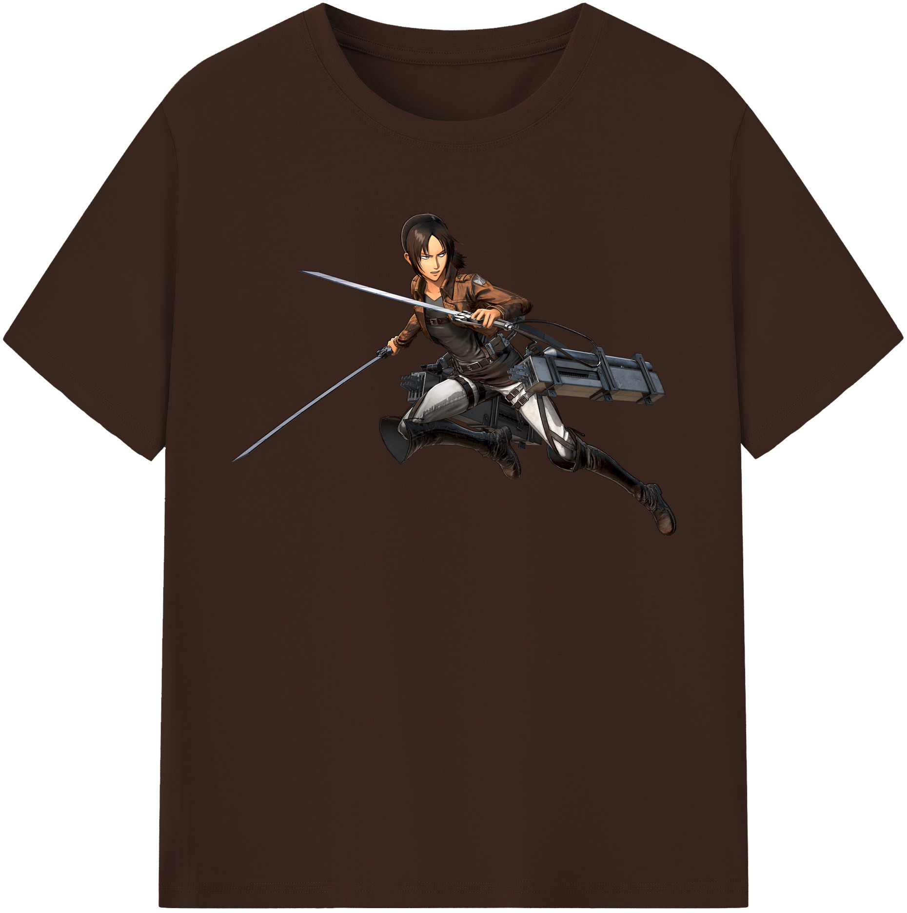 （画像用） 進撃の巨人 Attack on Titan 綿100％半袖Tシャツ（フロントプリント）