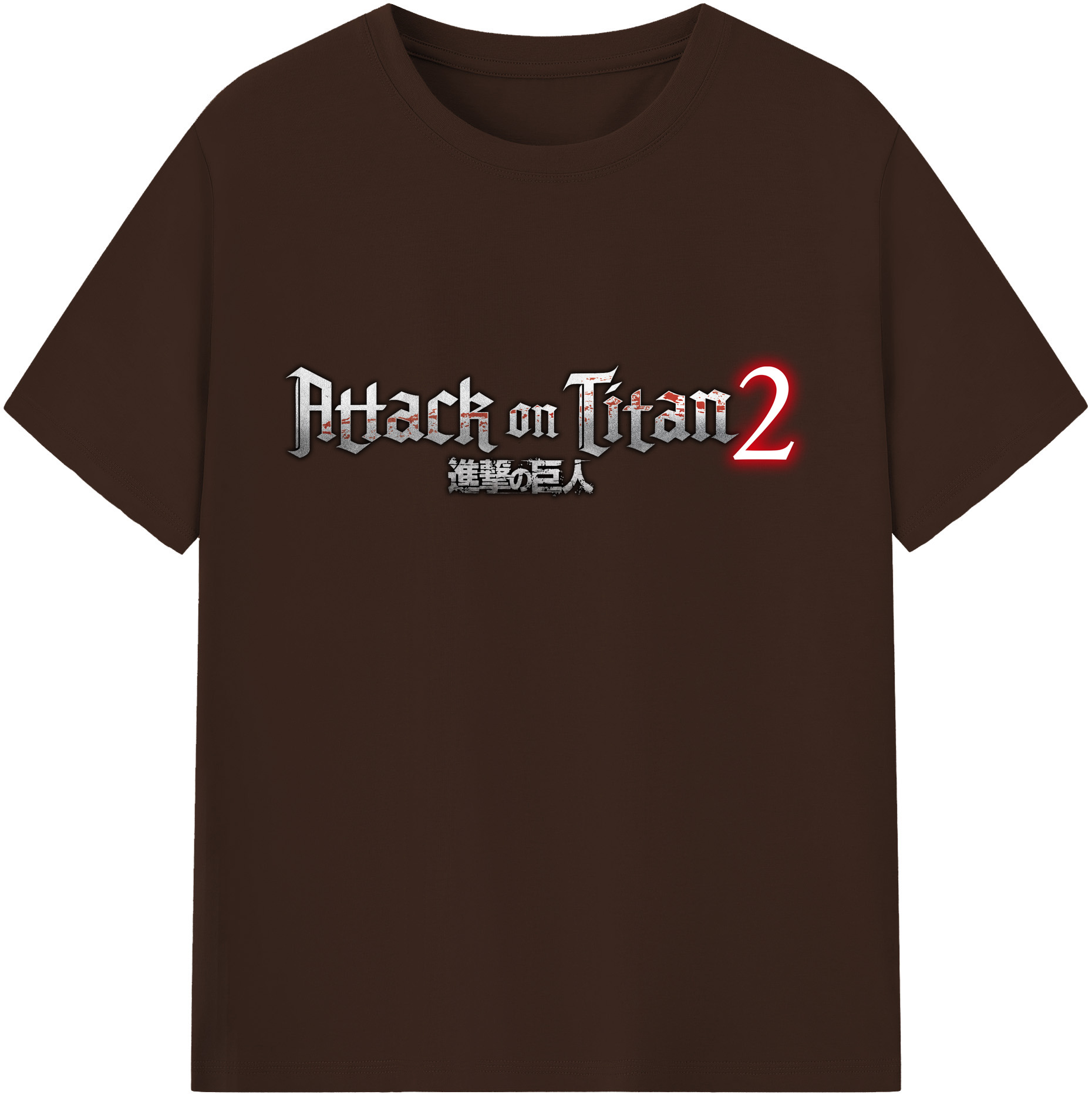 （画像用） 進撃の巨人 Attack on Titan 綿100％半袖Tシャツ（フロントプリント）