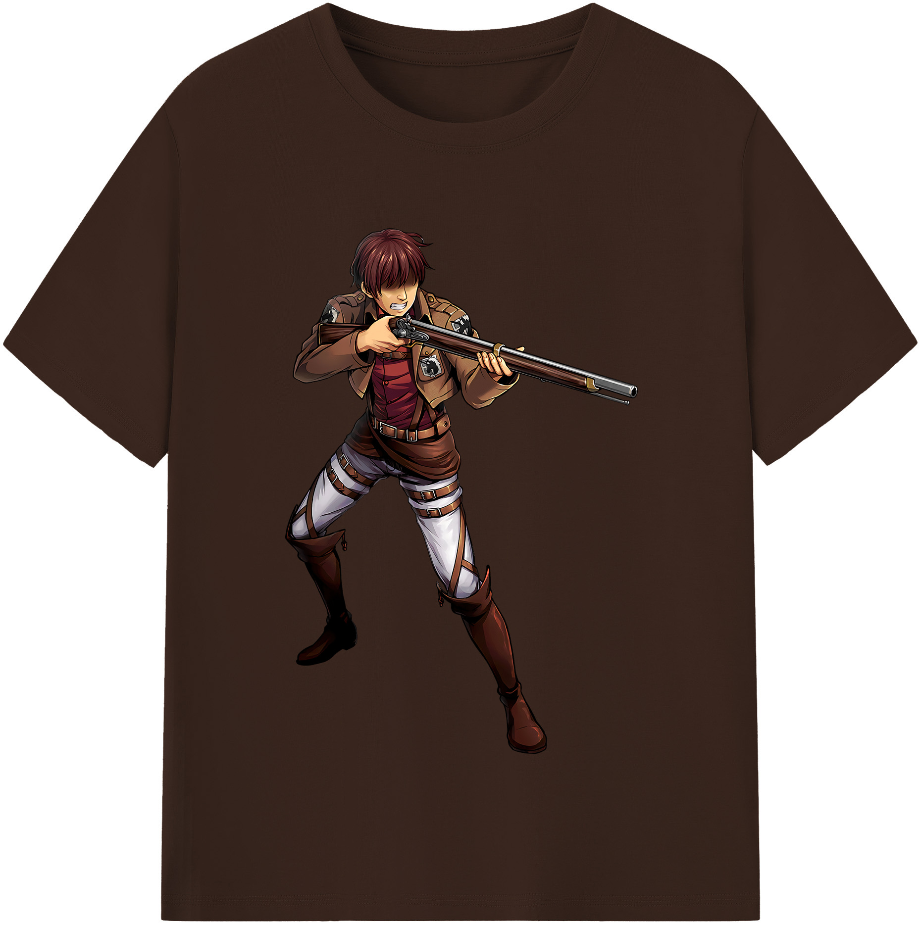 （画像用） 進撃の巨人 Attack on Titan 綿100％半袖Tシャツ（フロントプリント）