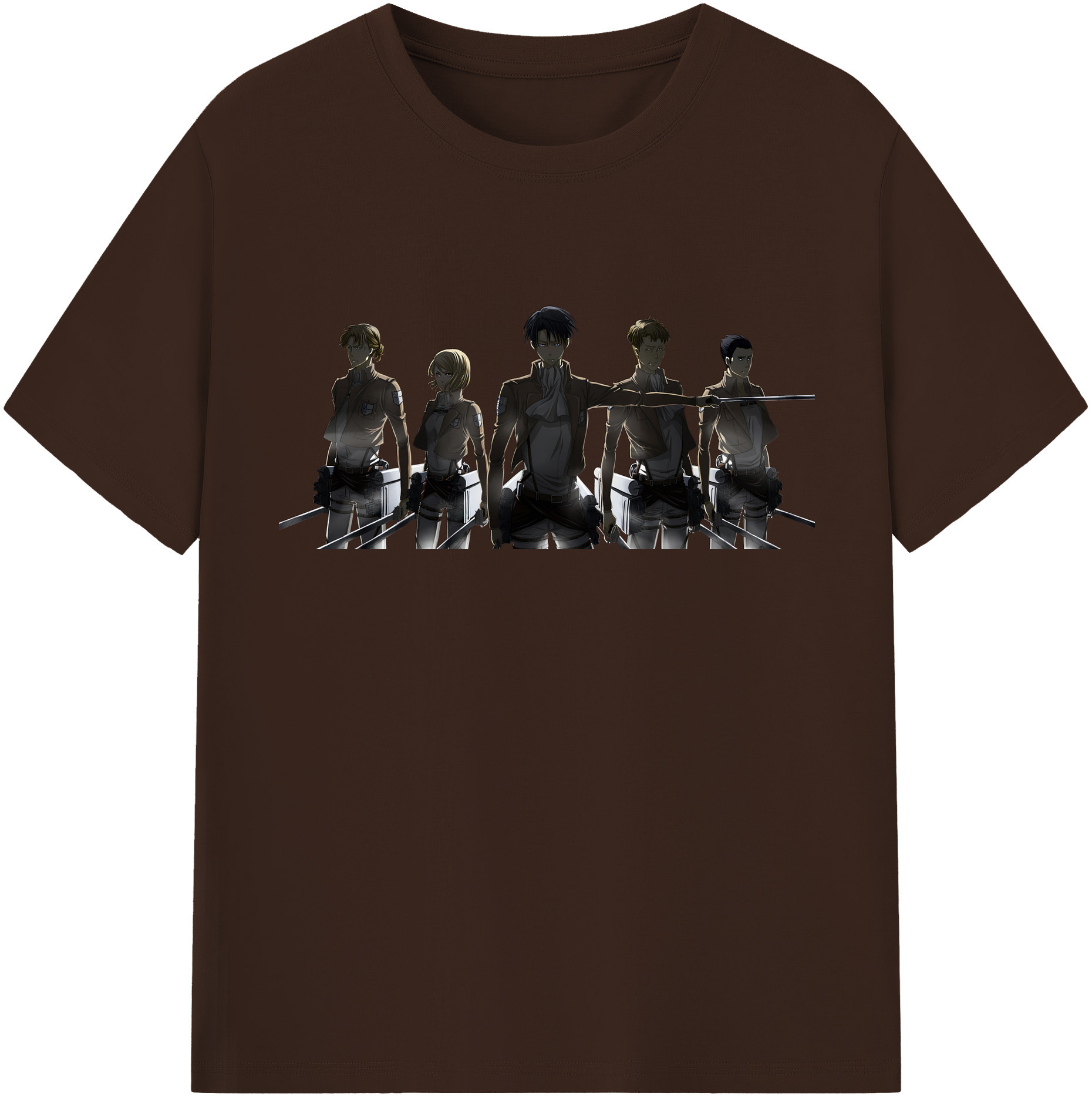 （画像用） 進撃の巨人 Attack on Titan 綿100％半袖Tシャツ（フロントプリント）