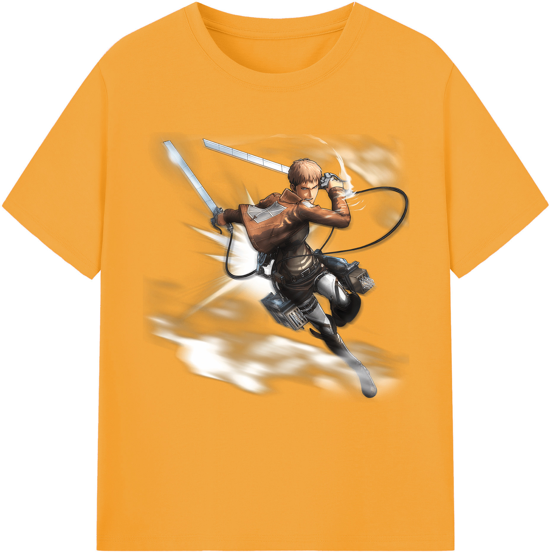 （画像用） 進撃の巨人 ジャン・キルシュタイン Attack on Titan Jean Kirstein 綿100％半袖Tシャツ（フロントプリント）