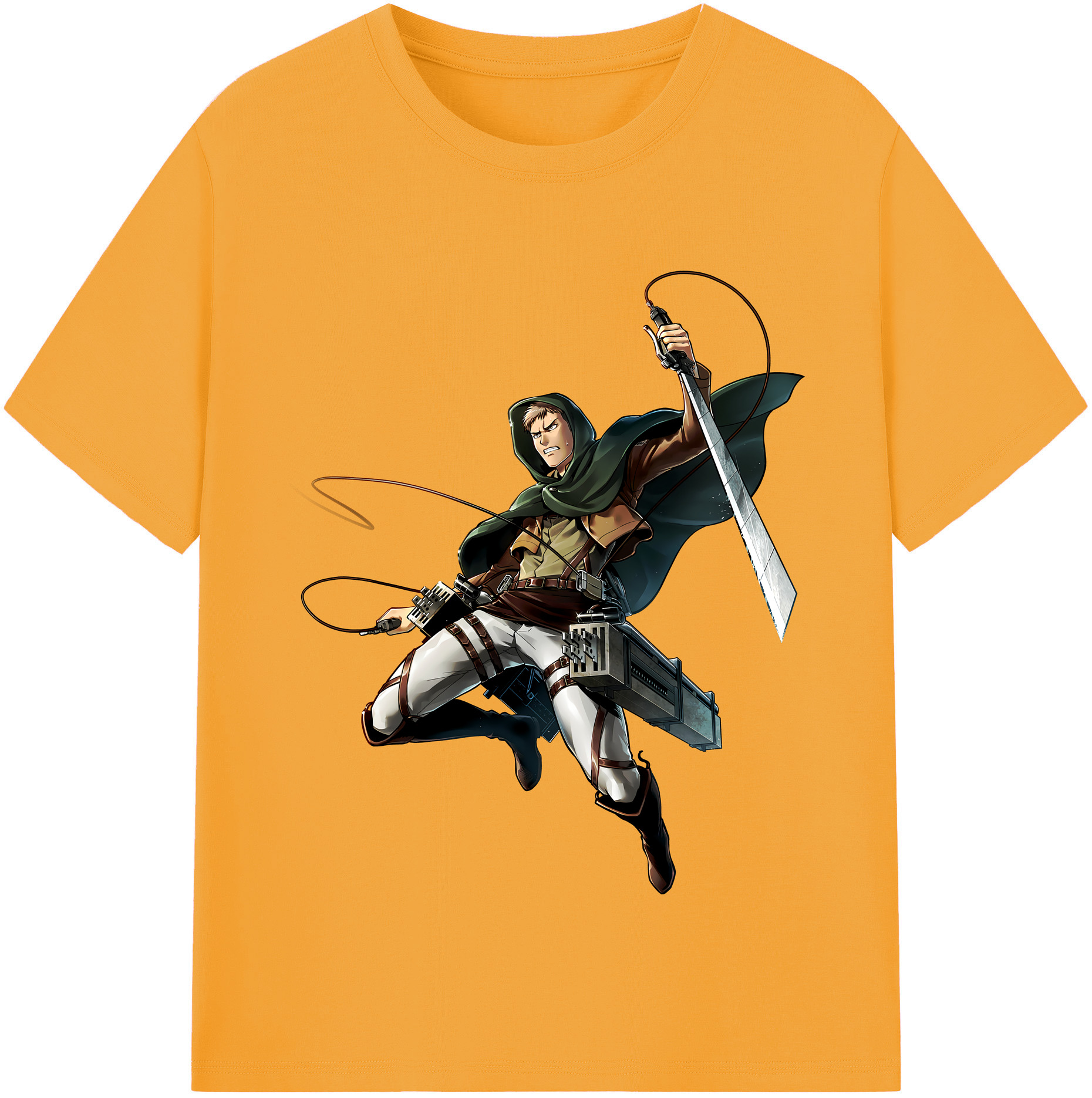 （画像用） 進撃の巨人 Attack on Titan 綿100％半袖Tシャツ（フロントプリント）